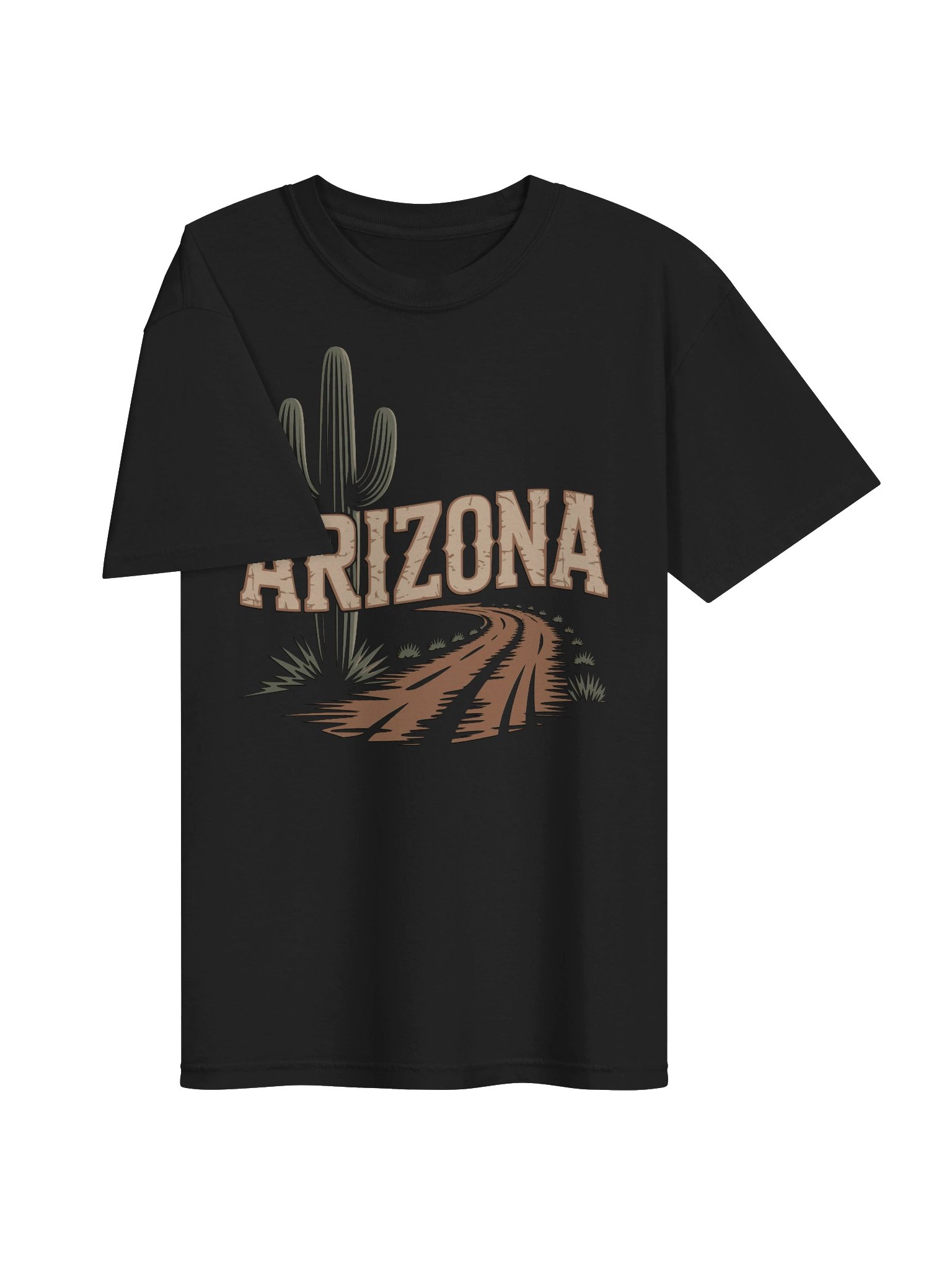 Arizona Desert Road Cactus T-Shirt | Vintage Southwest Travel Tee product image (3)