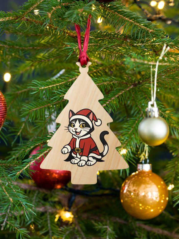 Santa Ele Wooden Ornament product image (1)