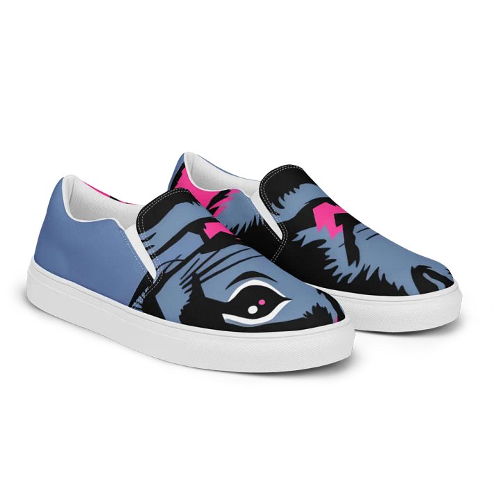 Women's graffiti style canvas Squirrel Chic Slip-On shoes product image (2)