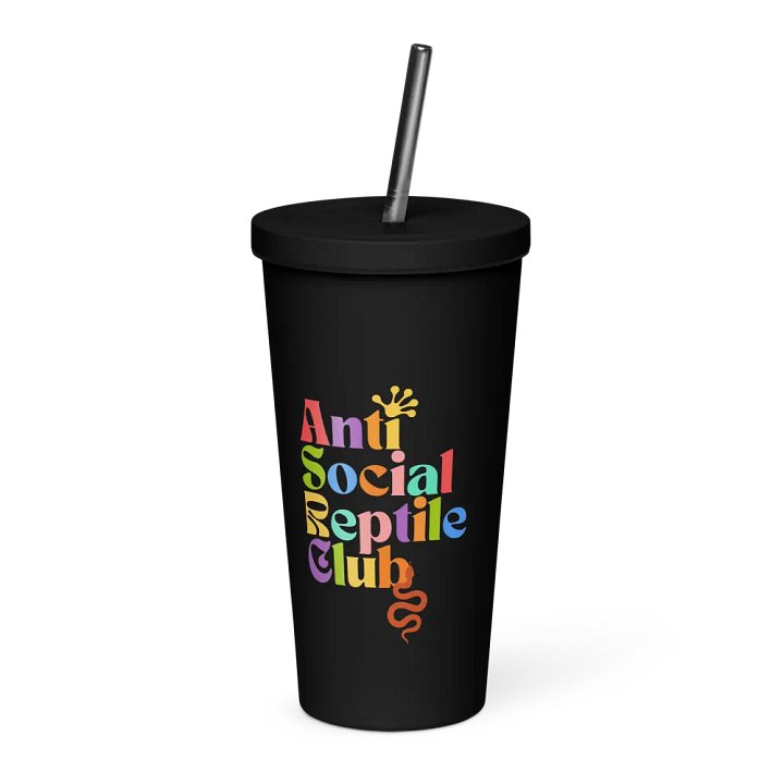 Colorful Insulated Tumbler: Anti Social Reptile Club Edition product image (1)