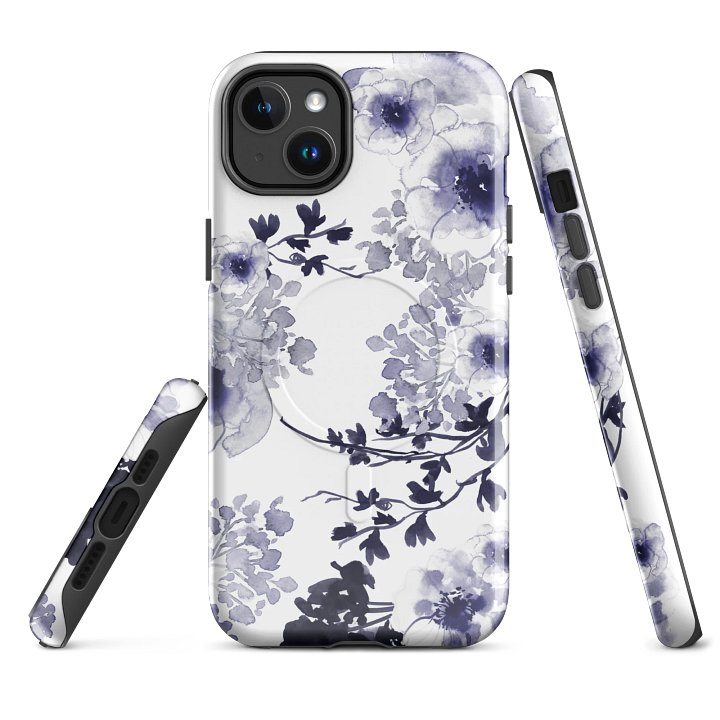 Elegant Blue Spring iPhone® case MagSafe® product image (1)