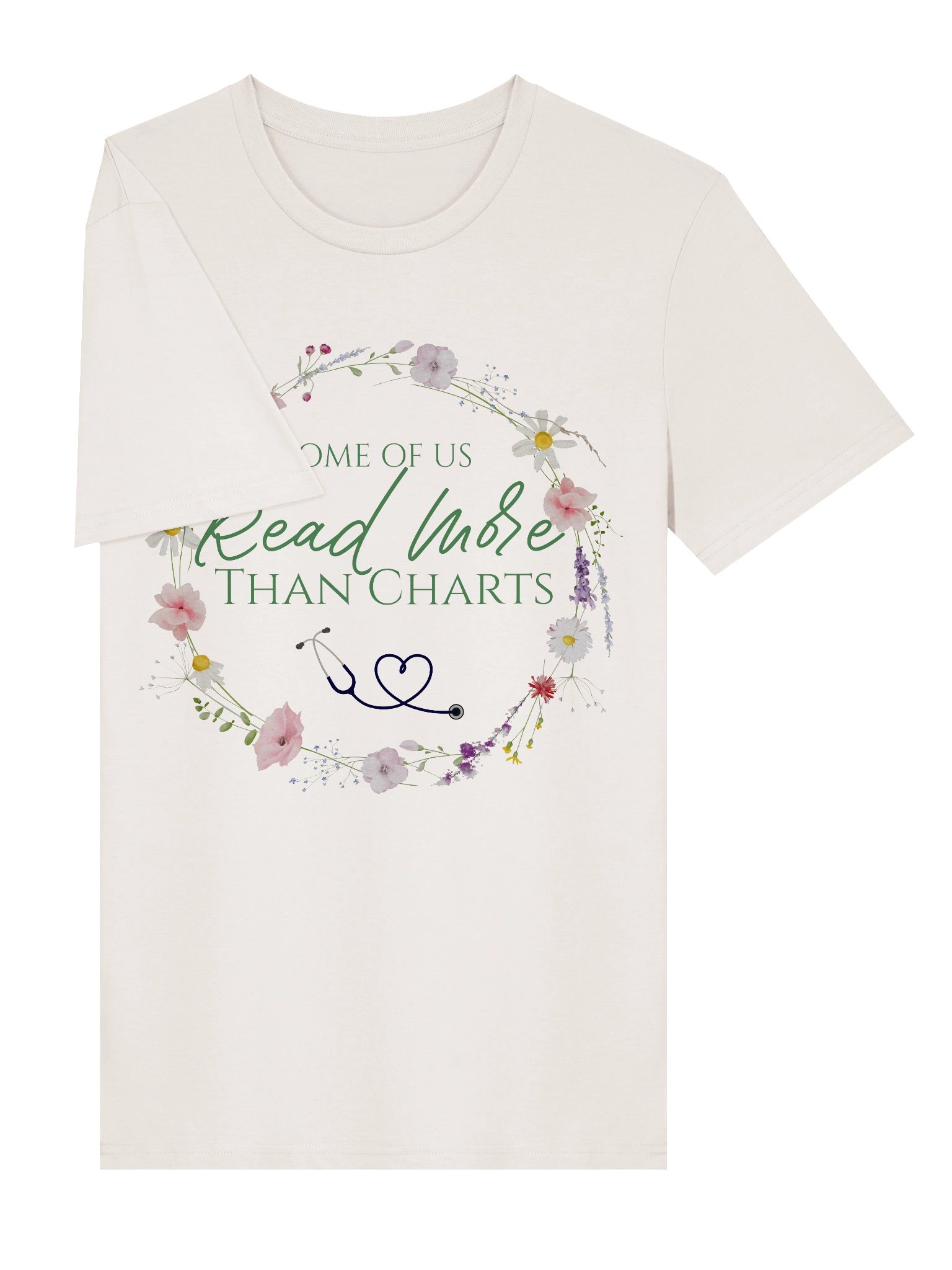 Some Of Us Read More Than Charts Organic Tee - product image (3)