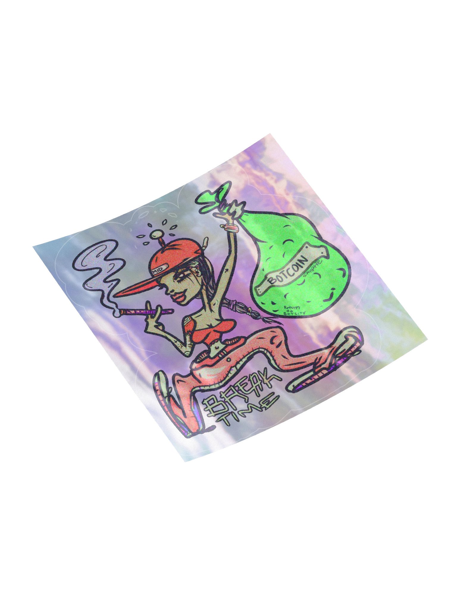 BREAK TIME Holo Sticker product image (11)