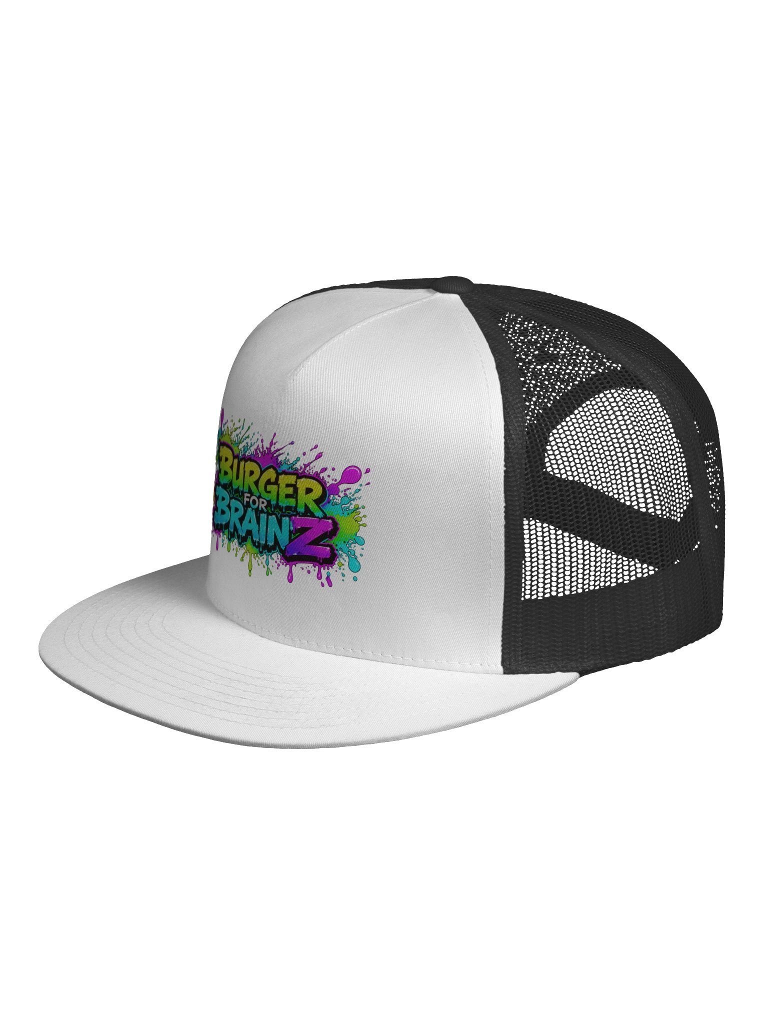 Burger for BrainZ Neon Graffiti Trucker Cap product image (3)