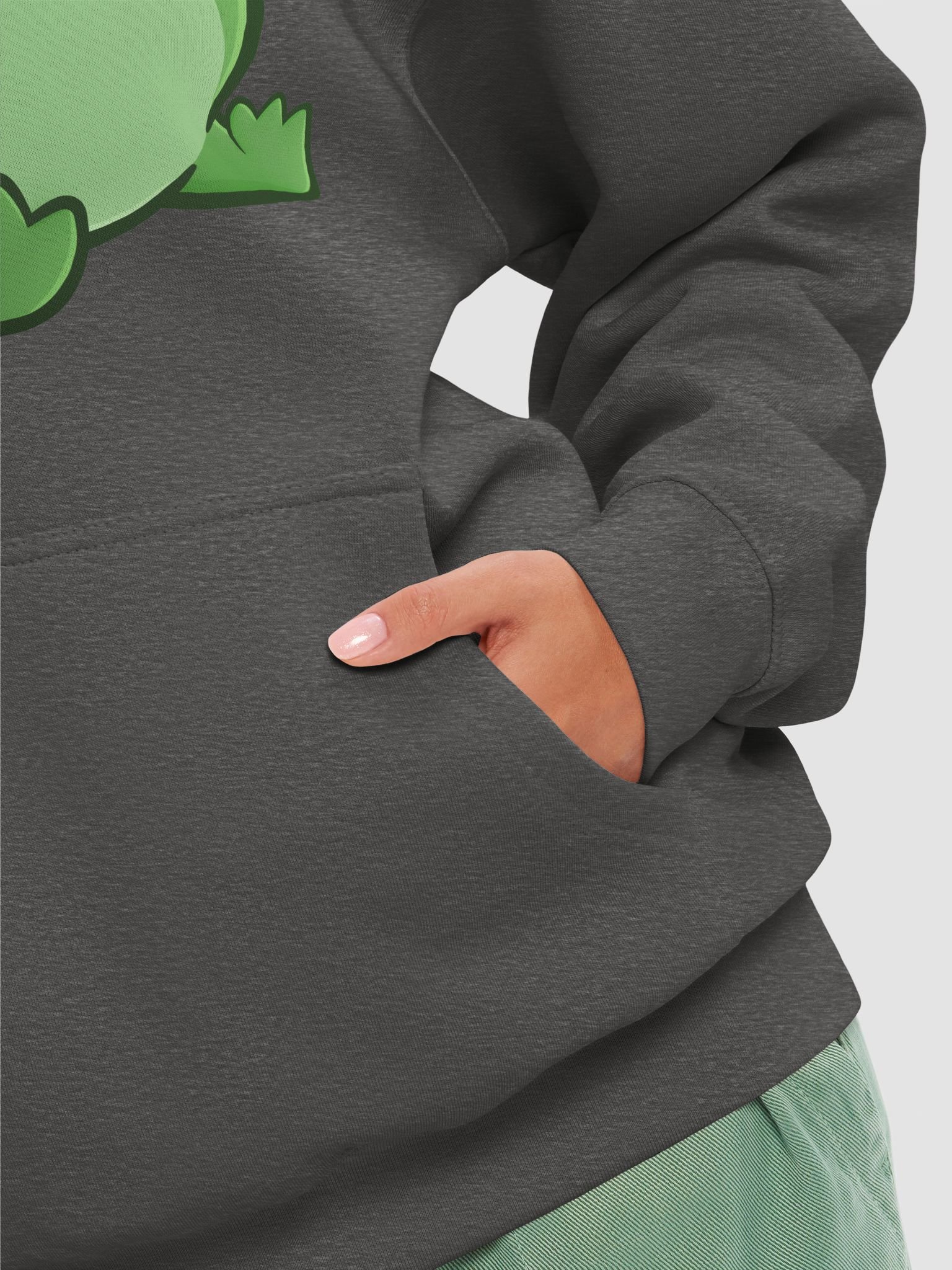 Grumpy Frog Cartoon Premium Hoodie product image (8)