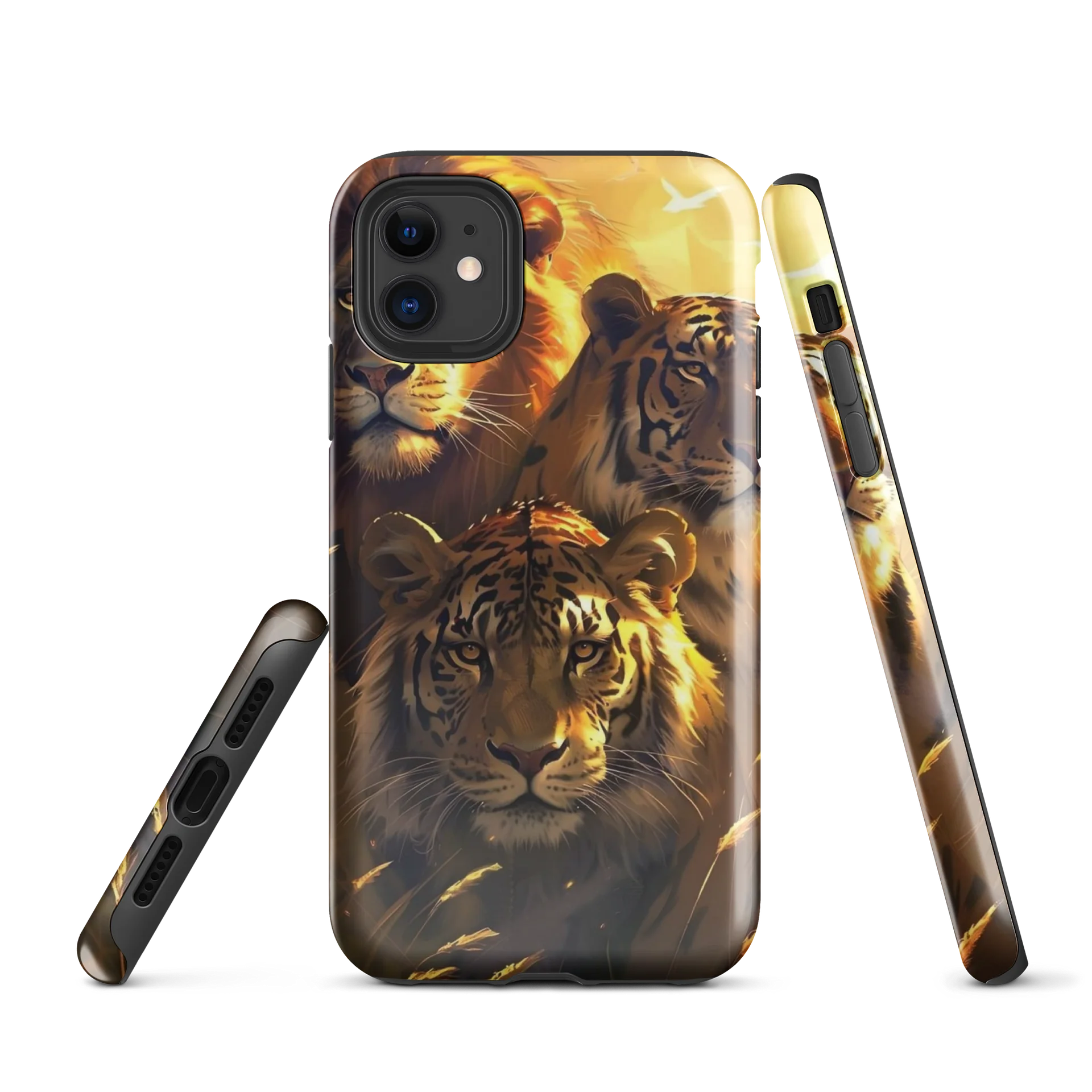 Golden Big Cats Tough iPhone Case product image (1)