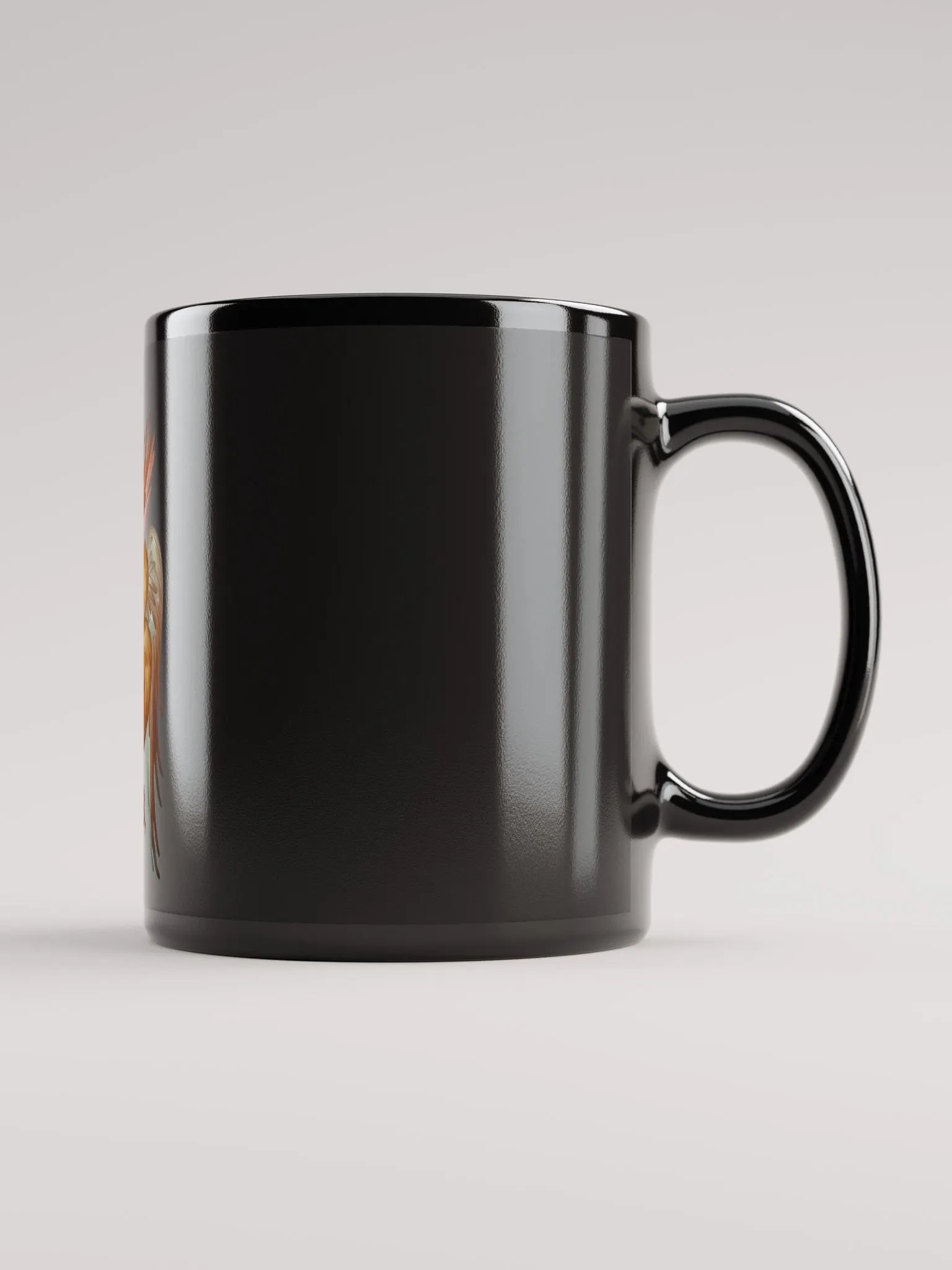 Cherubim Byzantine Orthodox Christian Mug – Black Religious Coffee Cup, Faith Gift product image (1)