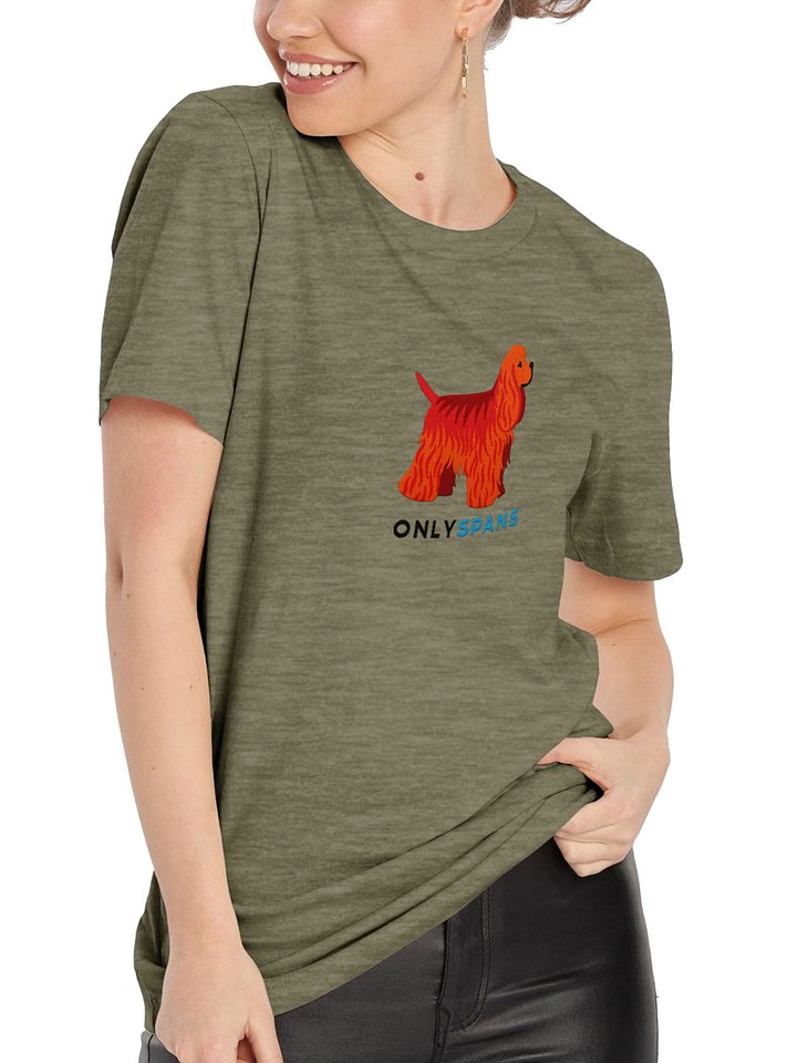 Only Spans T-Shirt(Embroidered) of an American Cocker Spaniel(Red) product image (2)
