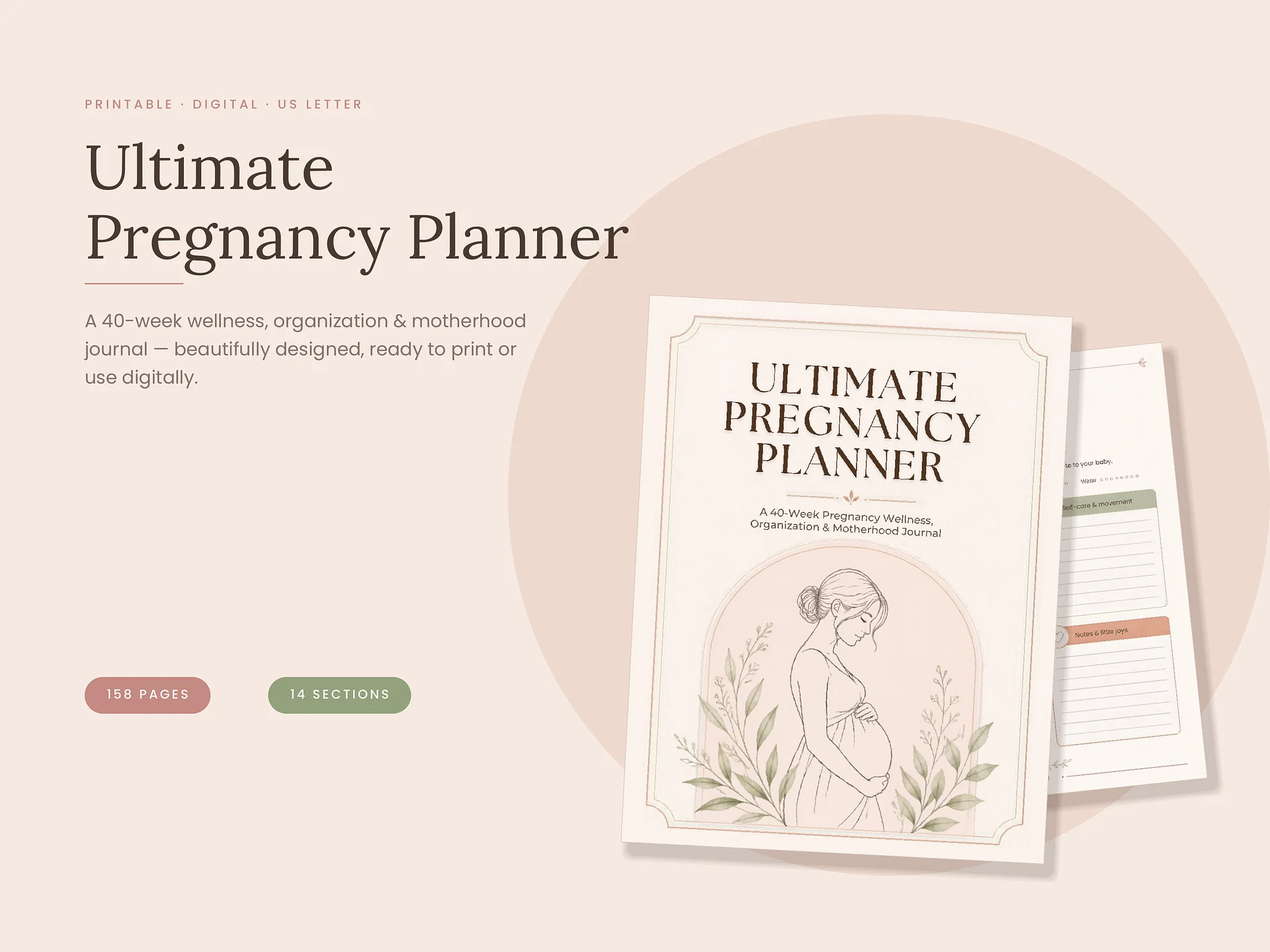 The Gentle Pregnancy Planner product image (1)
