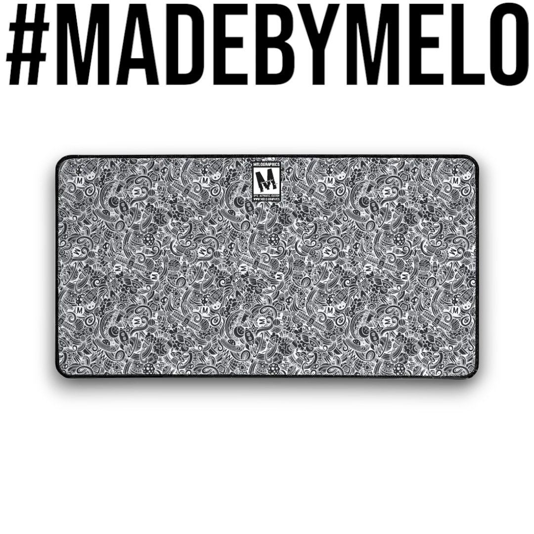 Dark Space Scribble - Desk Mat | #MadeByMELO product image (1)