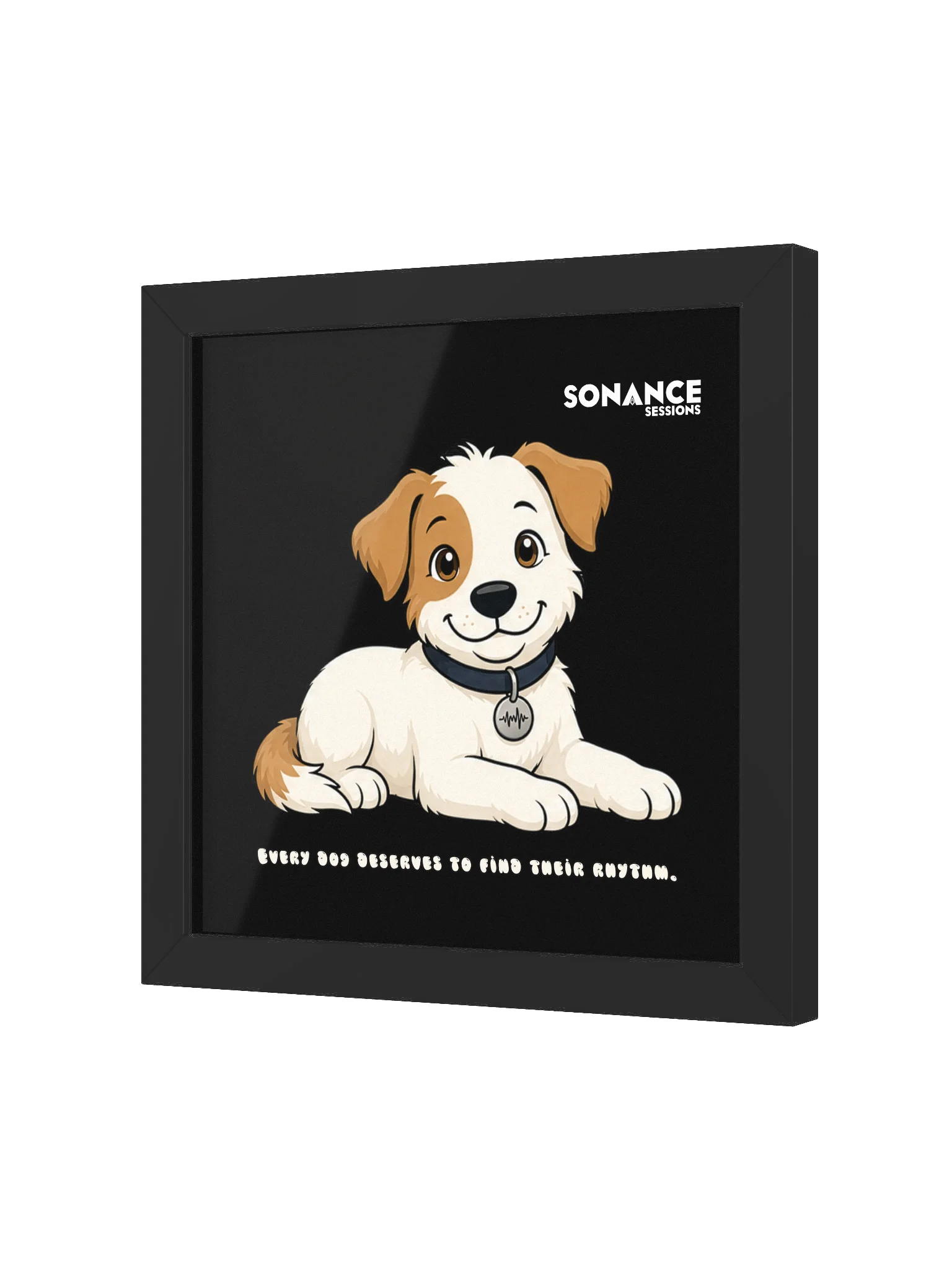 Sonance Dog Framed Matte Poster (Lying Down) product image (2)