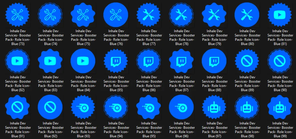 Super Huge BLUE Role Icon Pack product image (2)