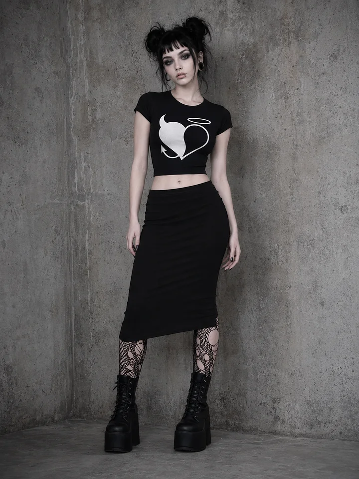 SWEET DEPRESSION SIGIL BABY TEE CROP product image (1)