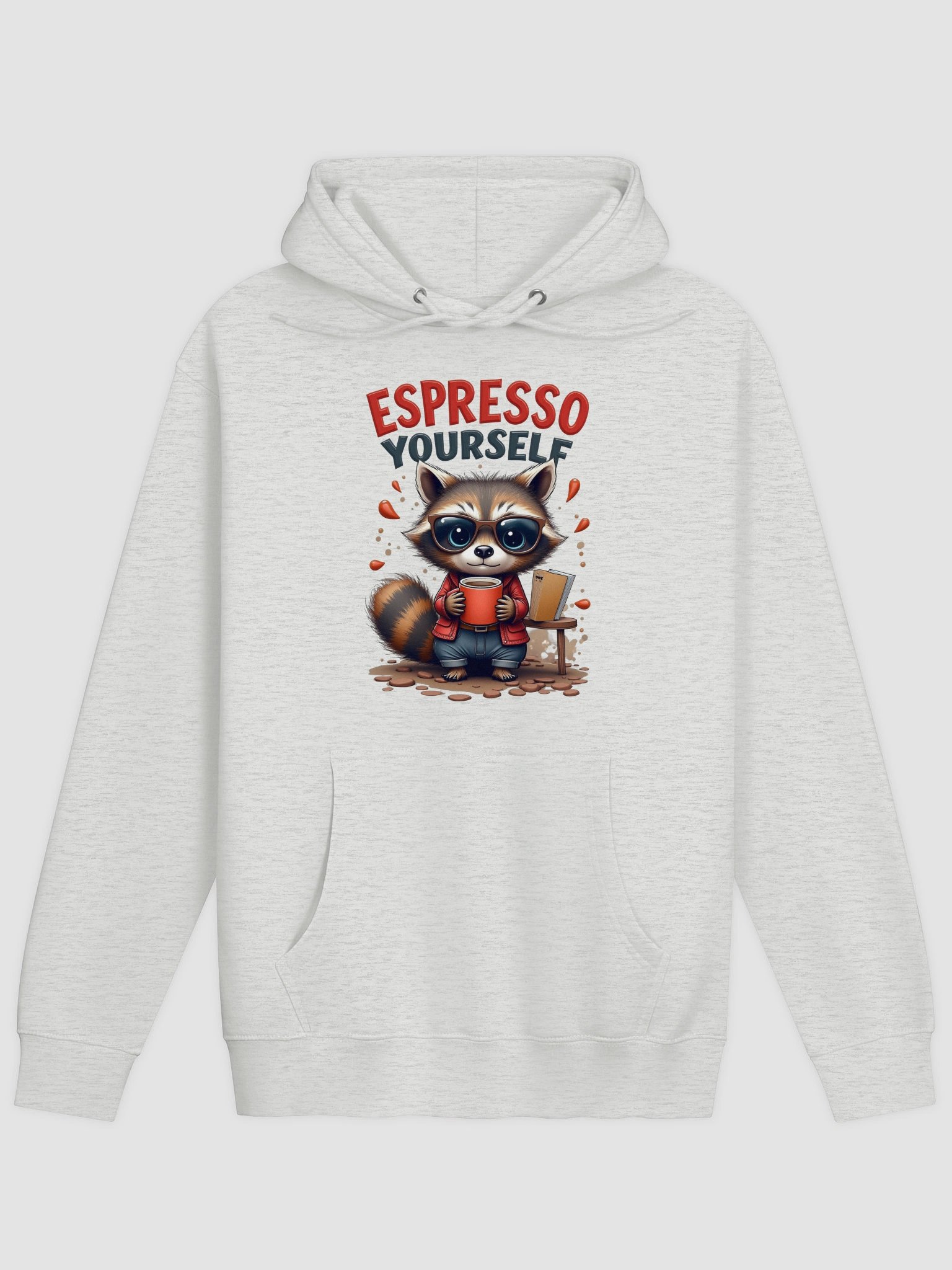Espresso Yourself Raccoon Premium Hoodie product image (2)
