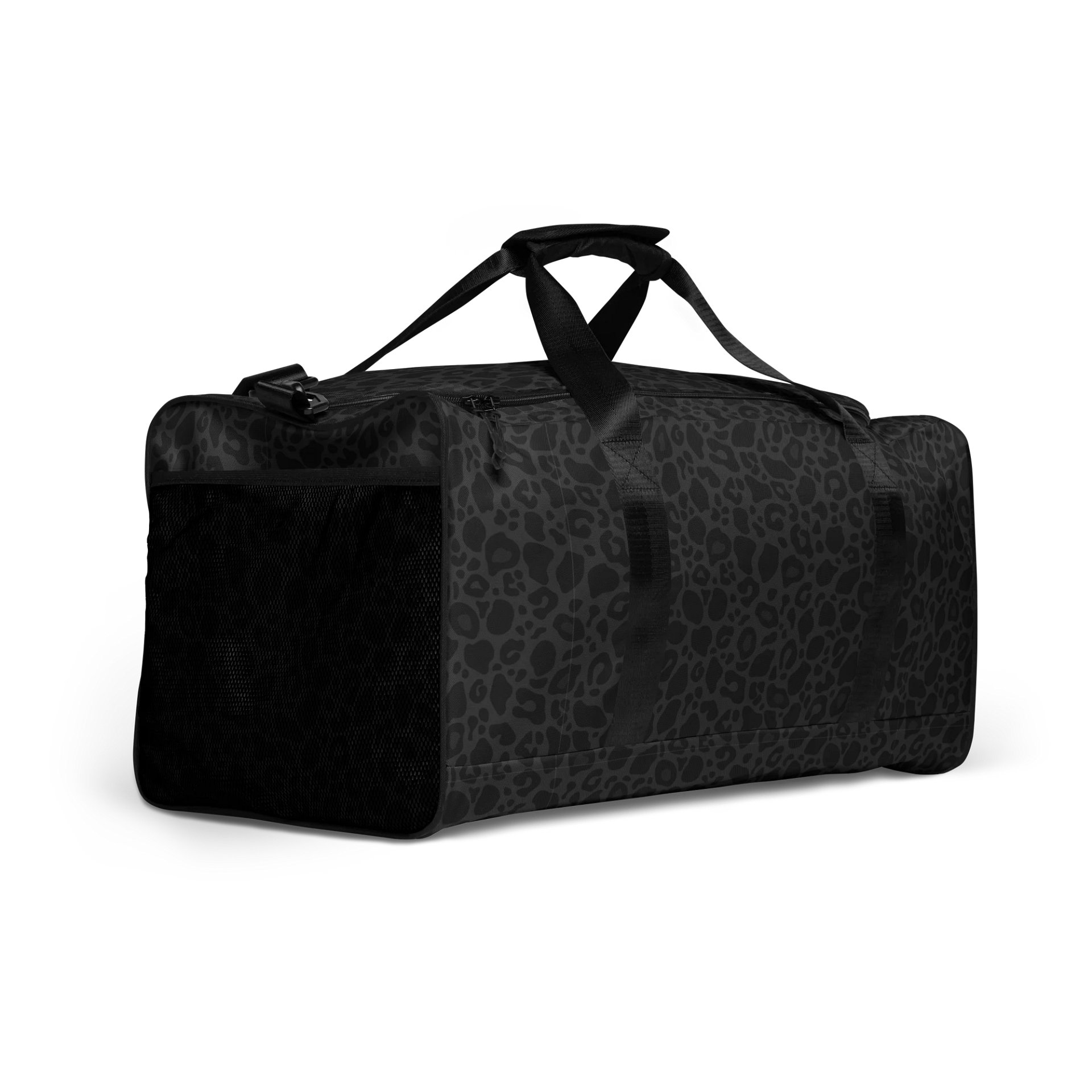 Trendy Black Leopard Print Duffle Bag: A Must-Have Accessory product image (2)