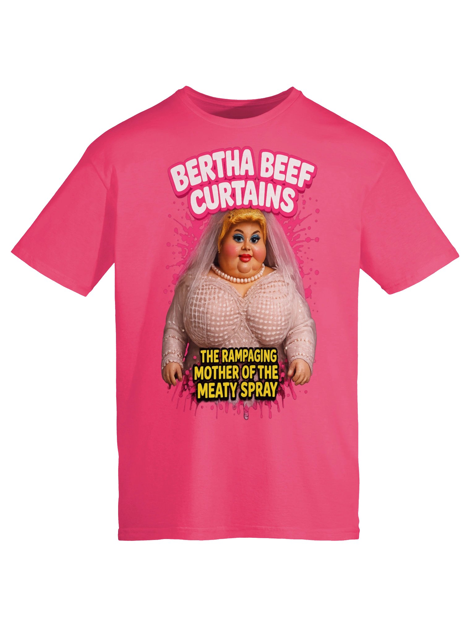 666 Toys | Bertha Beef Curtains | The Rampaging Mother Of The Meaty Spray | Gildan Unisex Softstyle T-Shirt product image (5)