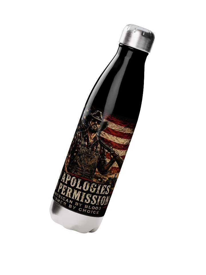 No Apologies - No Permission Statement Water Bottle product image (2)
