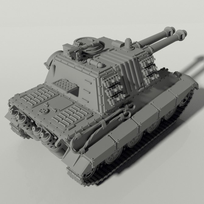 Grim Jagdtiger II Heavy Tank Destroyer STLs product image (5)