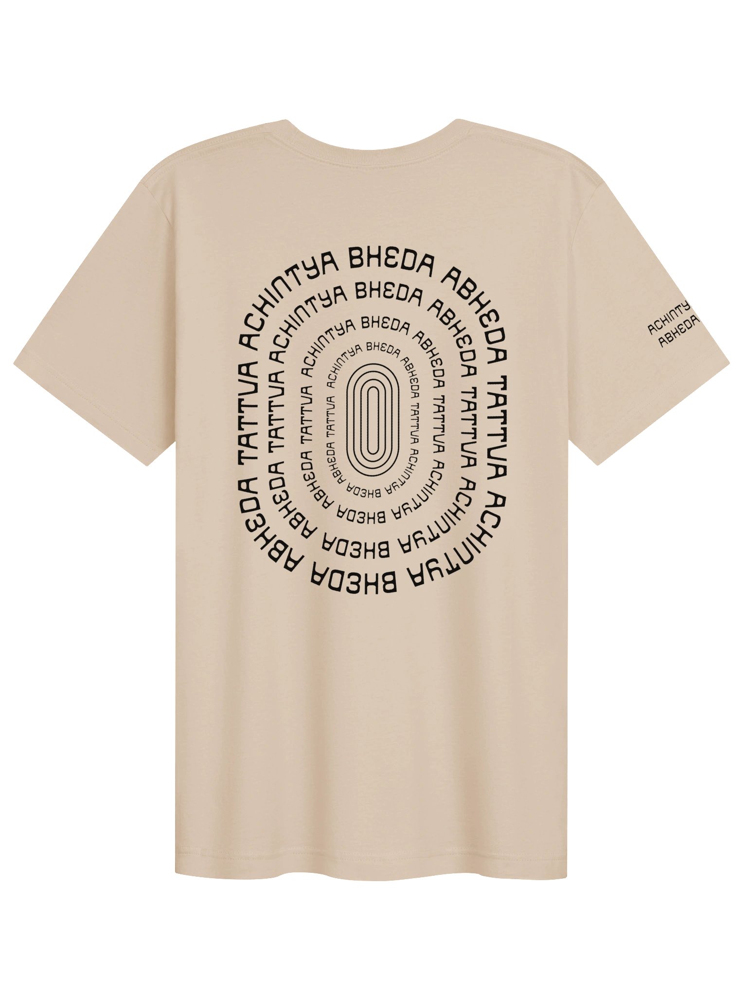 achintya bheda abheda tattva tee - black artwork product image (2)