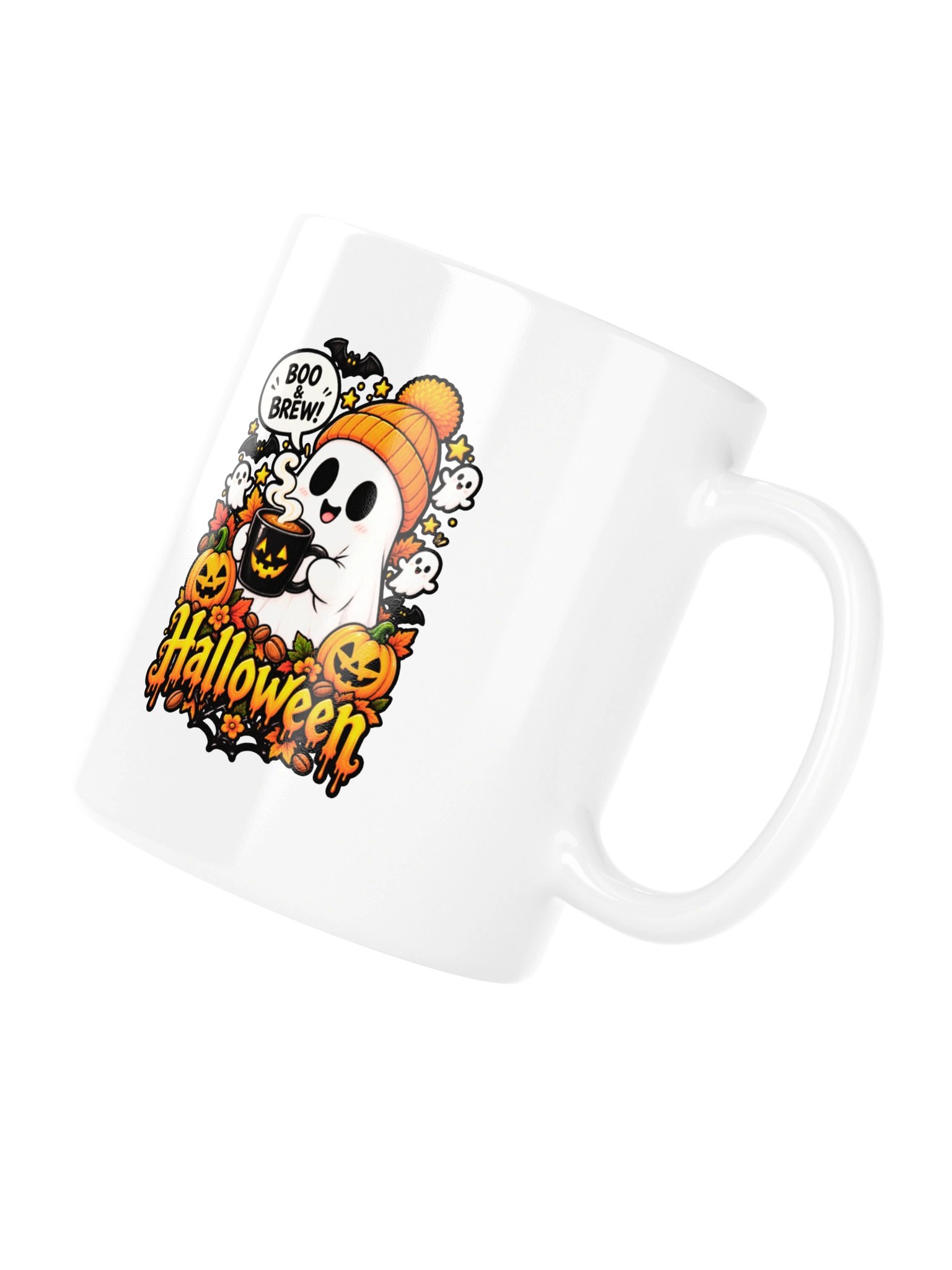 Cute Ghost Halloween Coffee Mug – Boo & Brew product image (11)