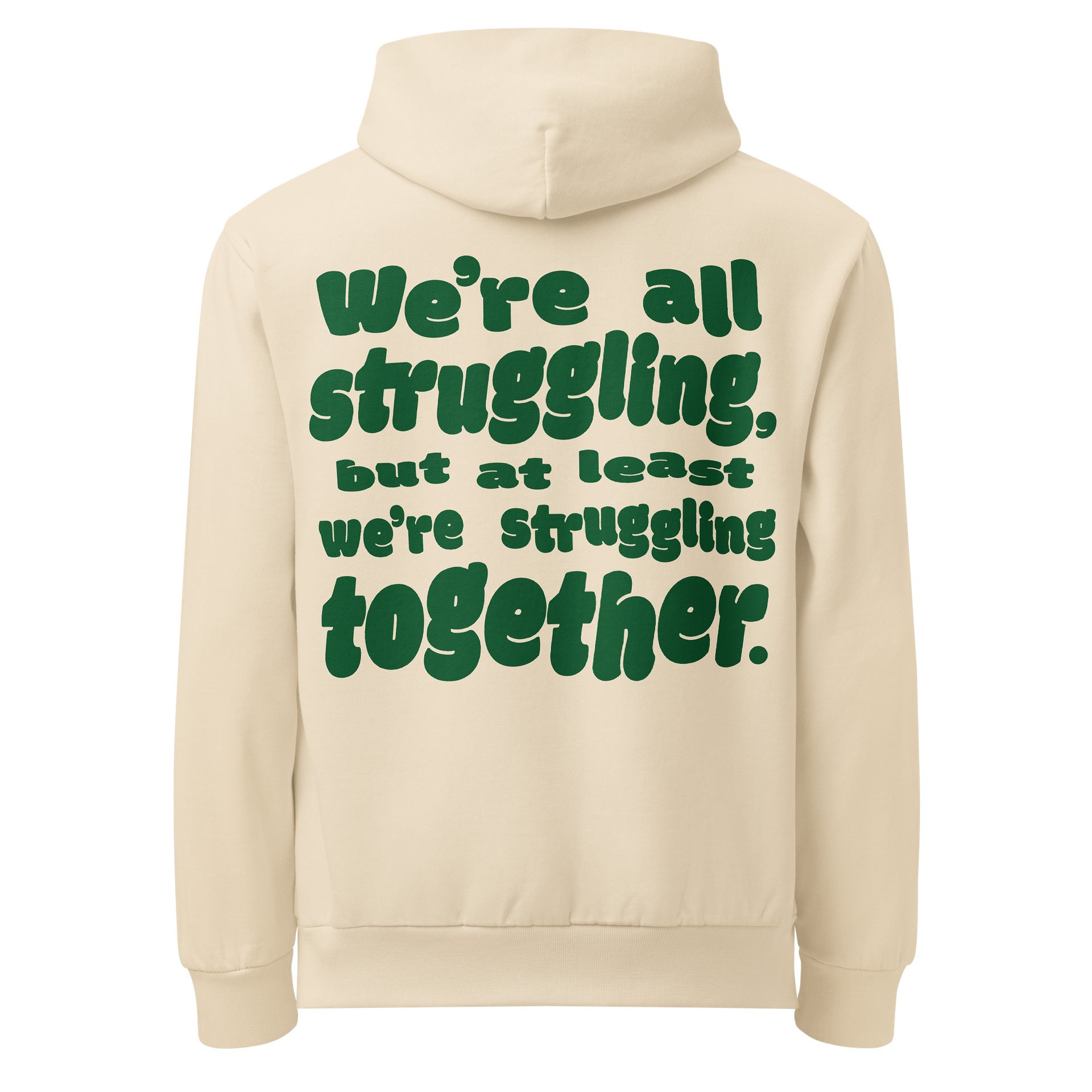 Struggling Together Hoodie - Cream product image (6)