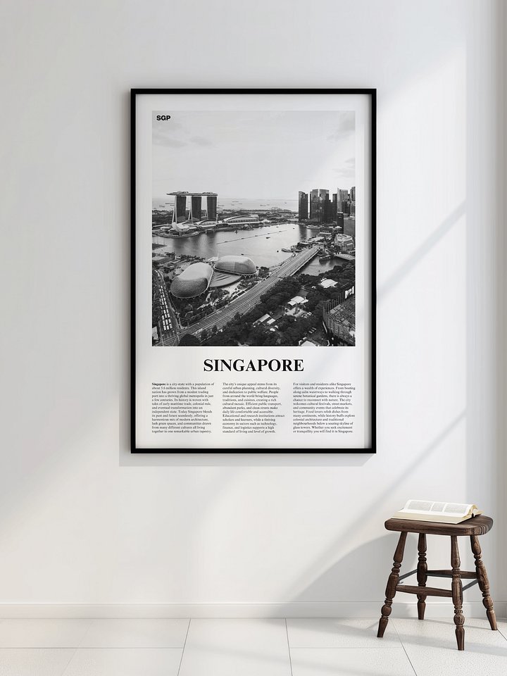 Singapore 01 Newspaper Poster | Framed product image (2)