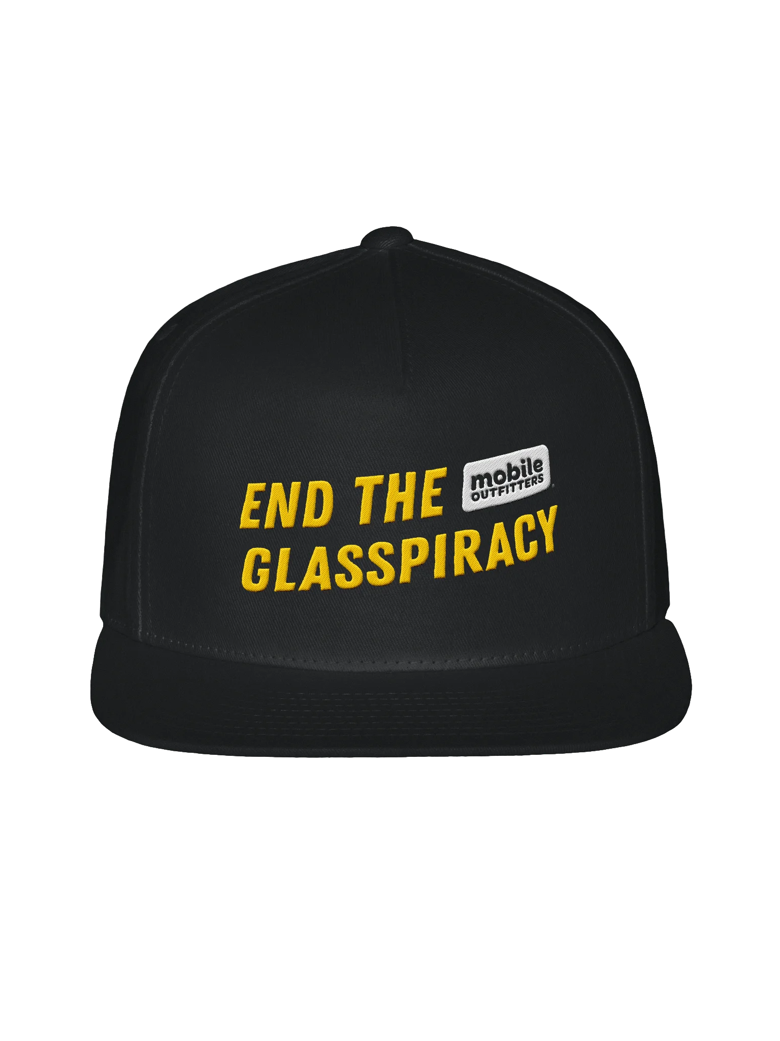End the Glasspiracy Flat Snapback Hat product image (1)