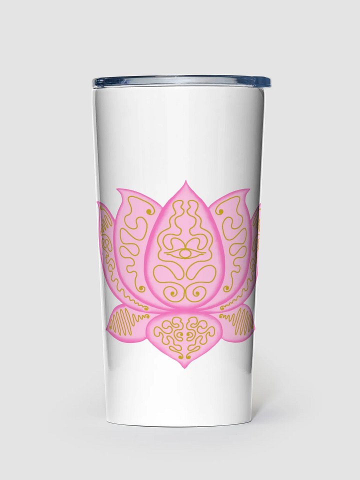Golden Lotus Stainless Steel Tumbler product image (1)