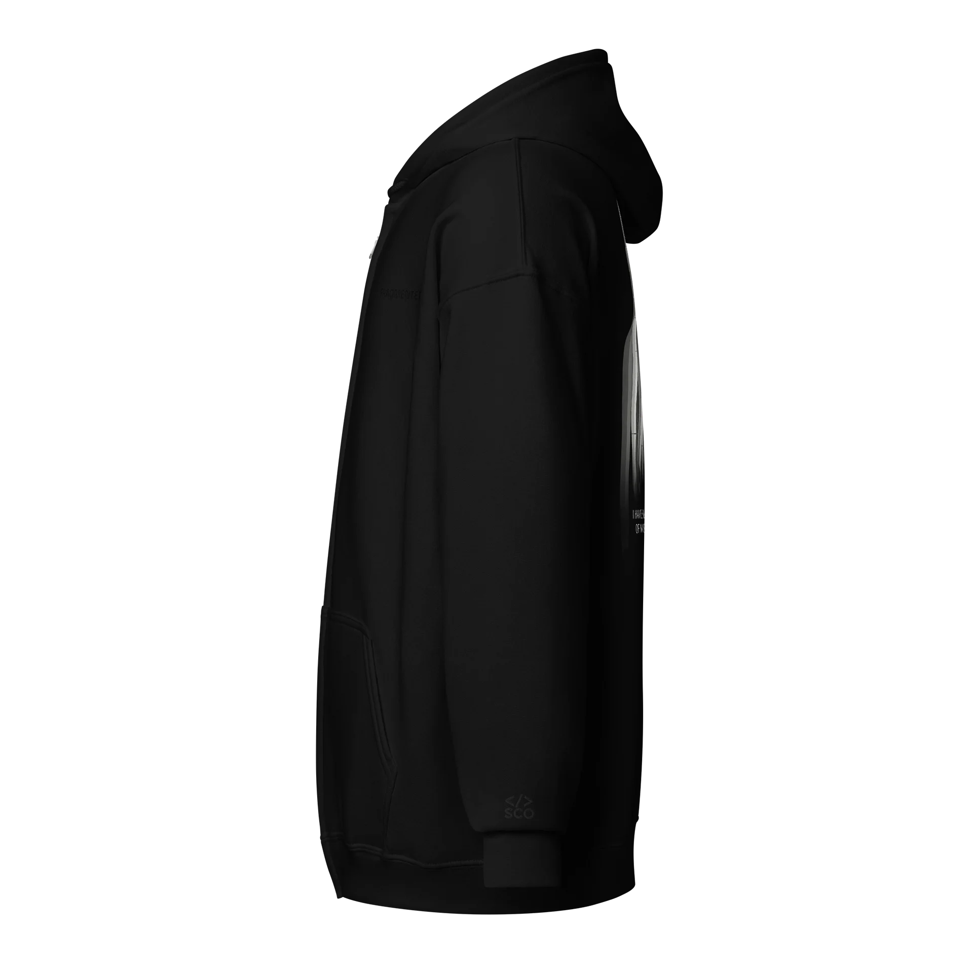 Fragmented // Zip Hoodie by SOURCE CODE ORIGINAL. product image (4)