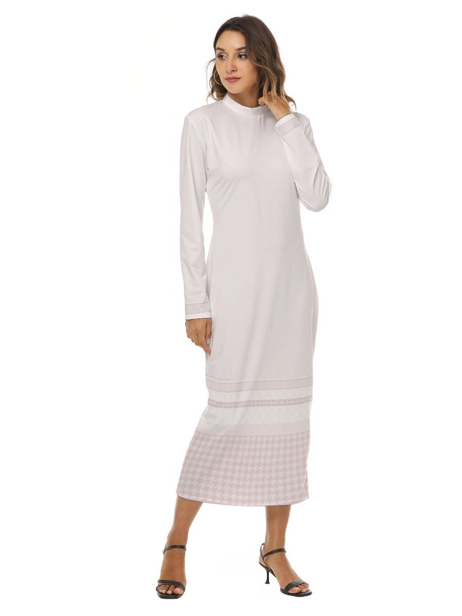 Soft Blush Minimalist Maxi Dress product image (2)