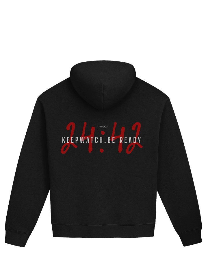 KEEP WATCH.BE READY HOODIE [BLACK] product image (2)