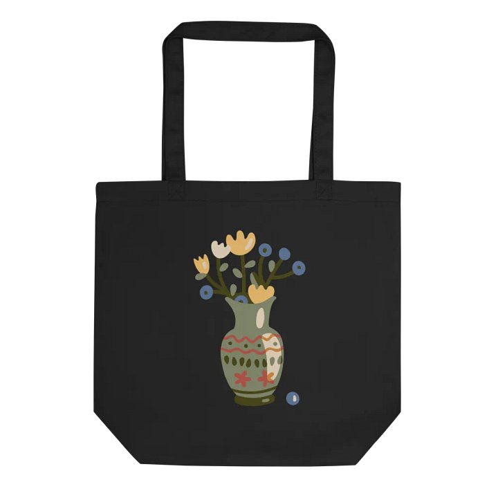 Floral Vase Organic Tote Bag product image (1)