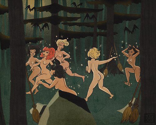 From #frightfall2024 💖 
.
.
.
#covenofwitches #runninginthewoods #sdcc2026 #digitalillustration