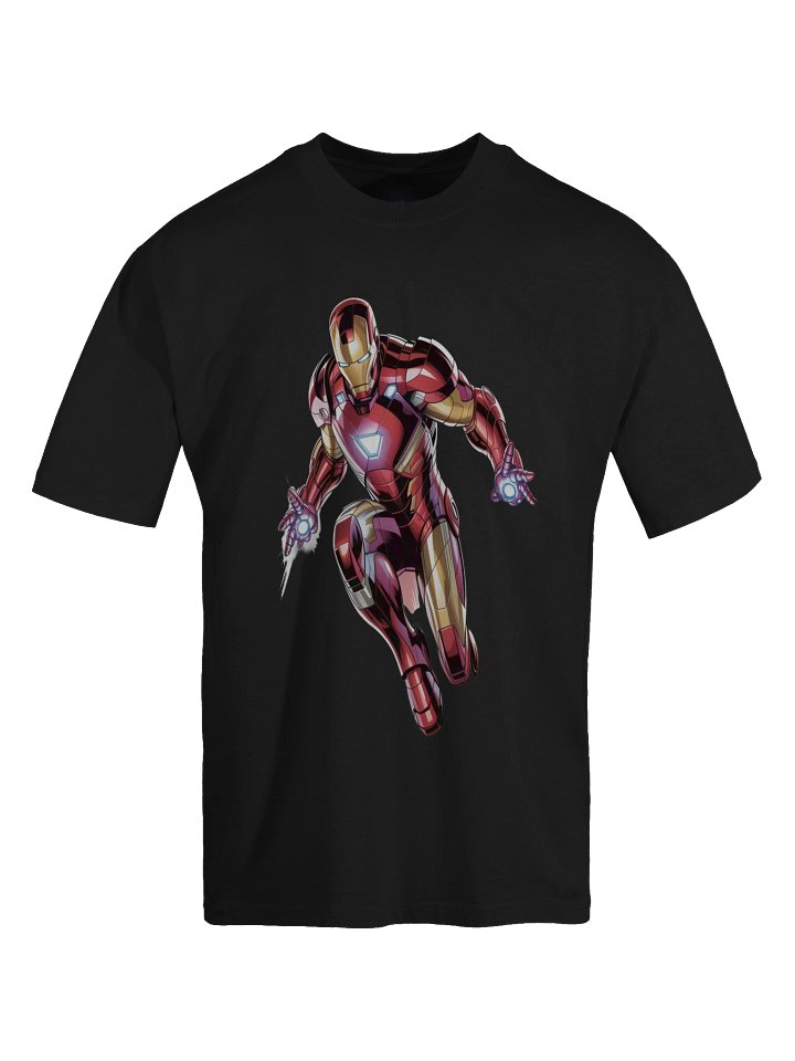 Iron Man Repulsor Eclipse Oversized Faded T-Shirt product image (1)