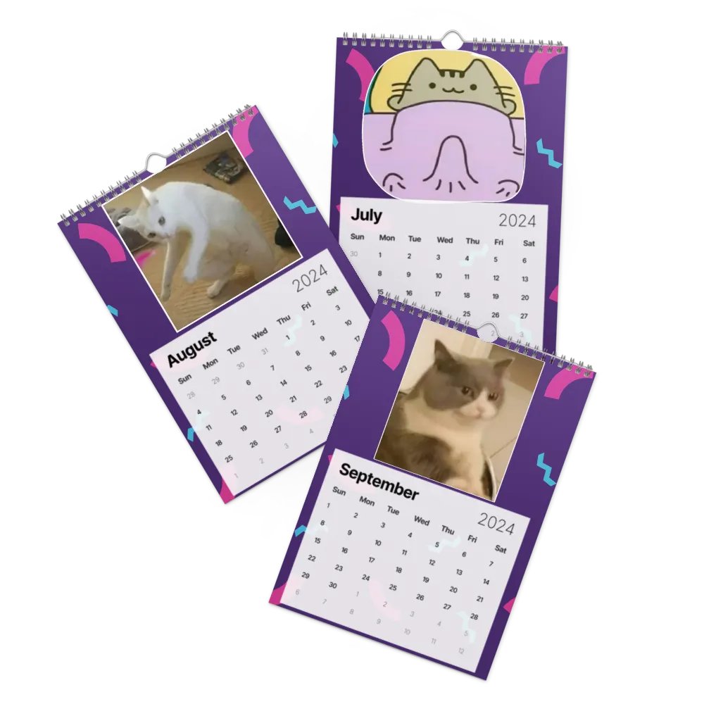 Wall Calendar (2024): Meme Cats product image (10)