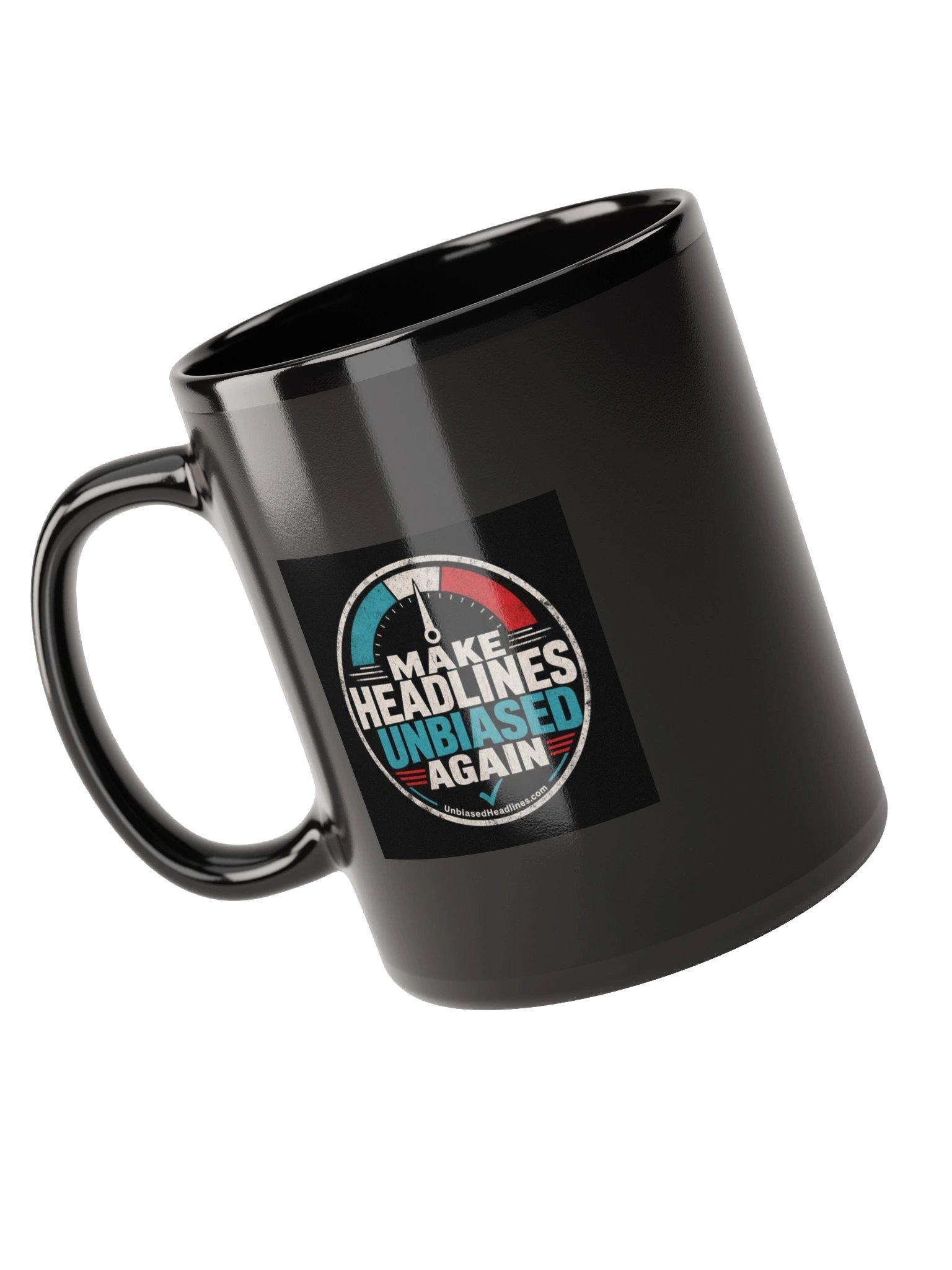 Make Headlines Unbiased Again Black Mug product image (11)