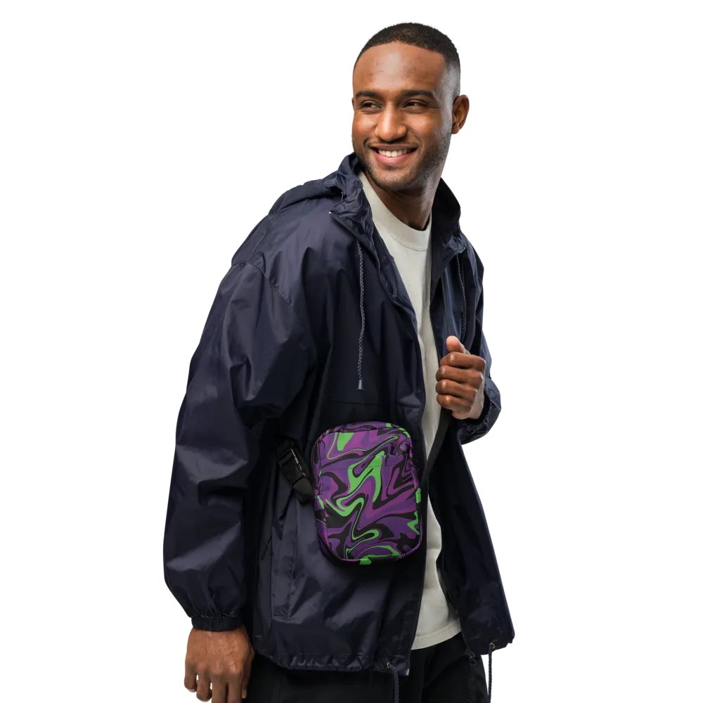 Purple Lime Swirl Utility Crossbody Bag product image (12)