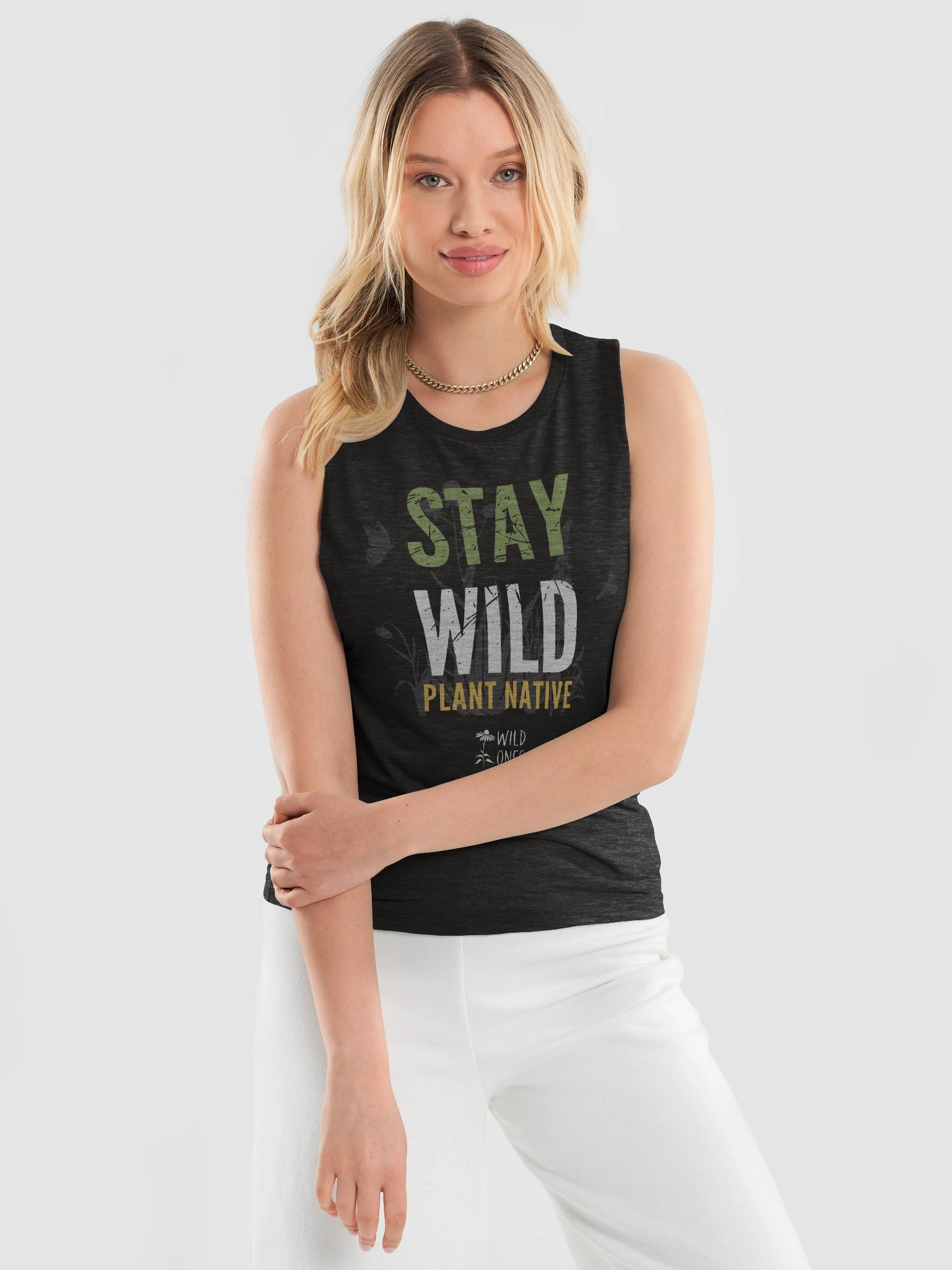 Stay Wild, Plant Native (Women's Flowy Muscle Tank) product image (3)