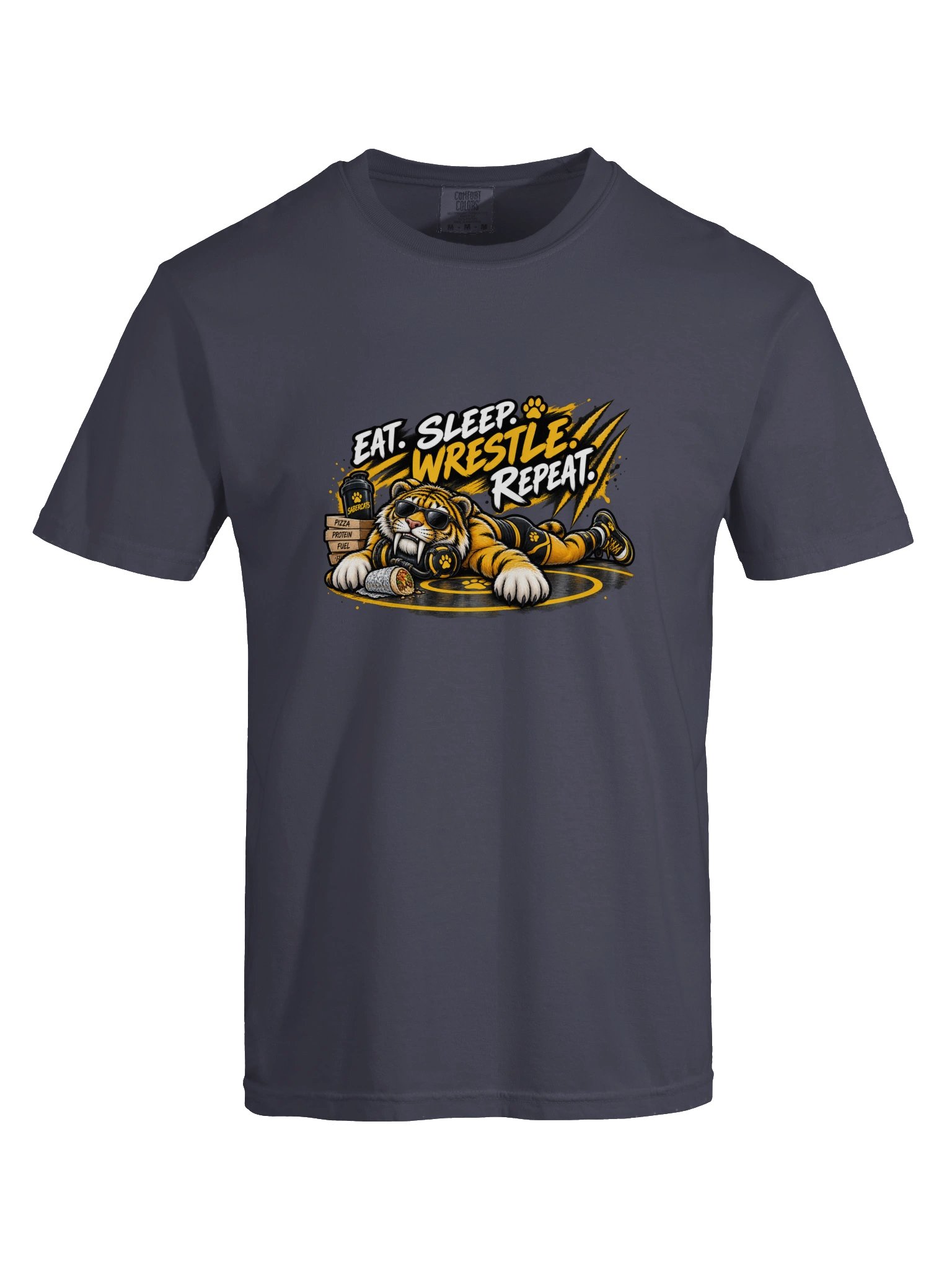 Eat Sleep Wrestle Repeat Sabercats Tee product image (66)