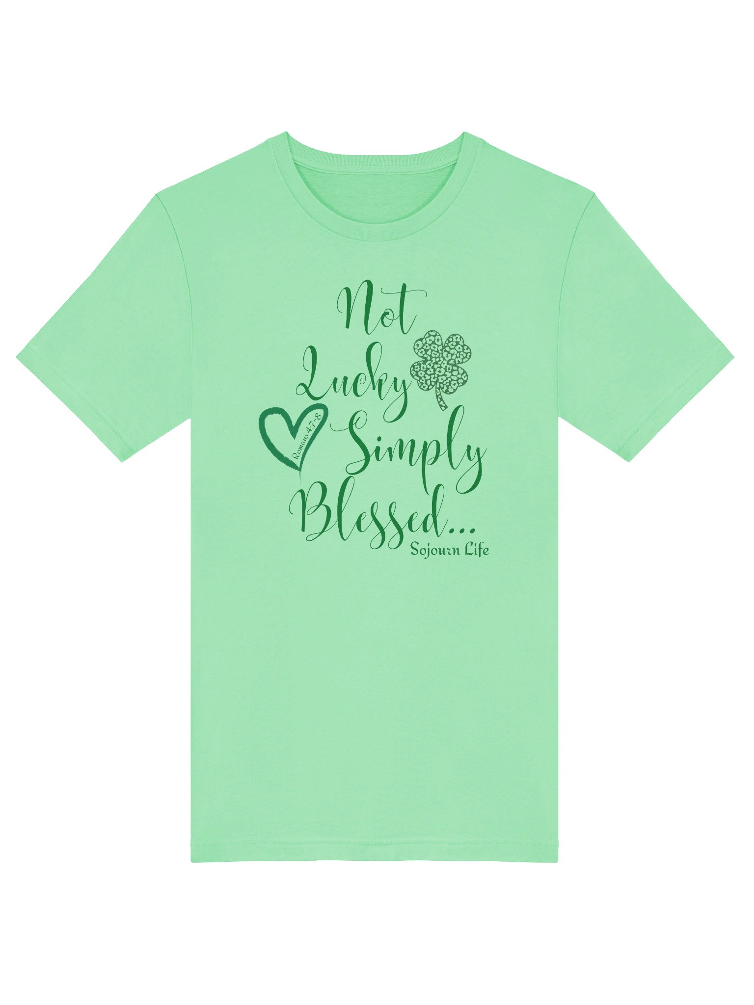 Not Lucky Blessed - Sojourn Life Ladies Soft TShirt product image (31)