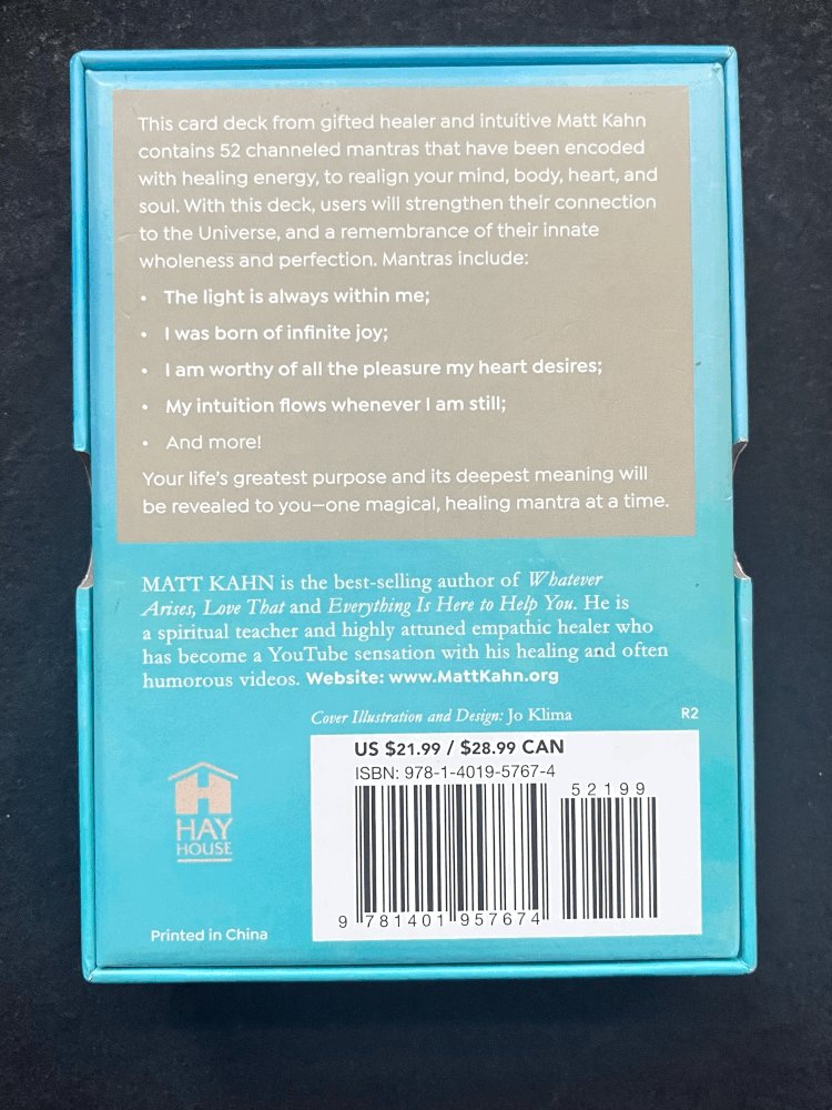 healing mantra oracle deck by matt kahn product image (2)