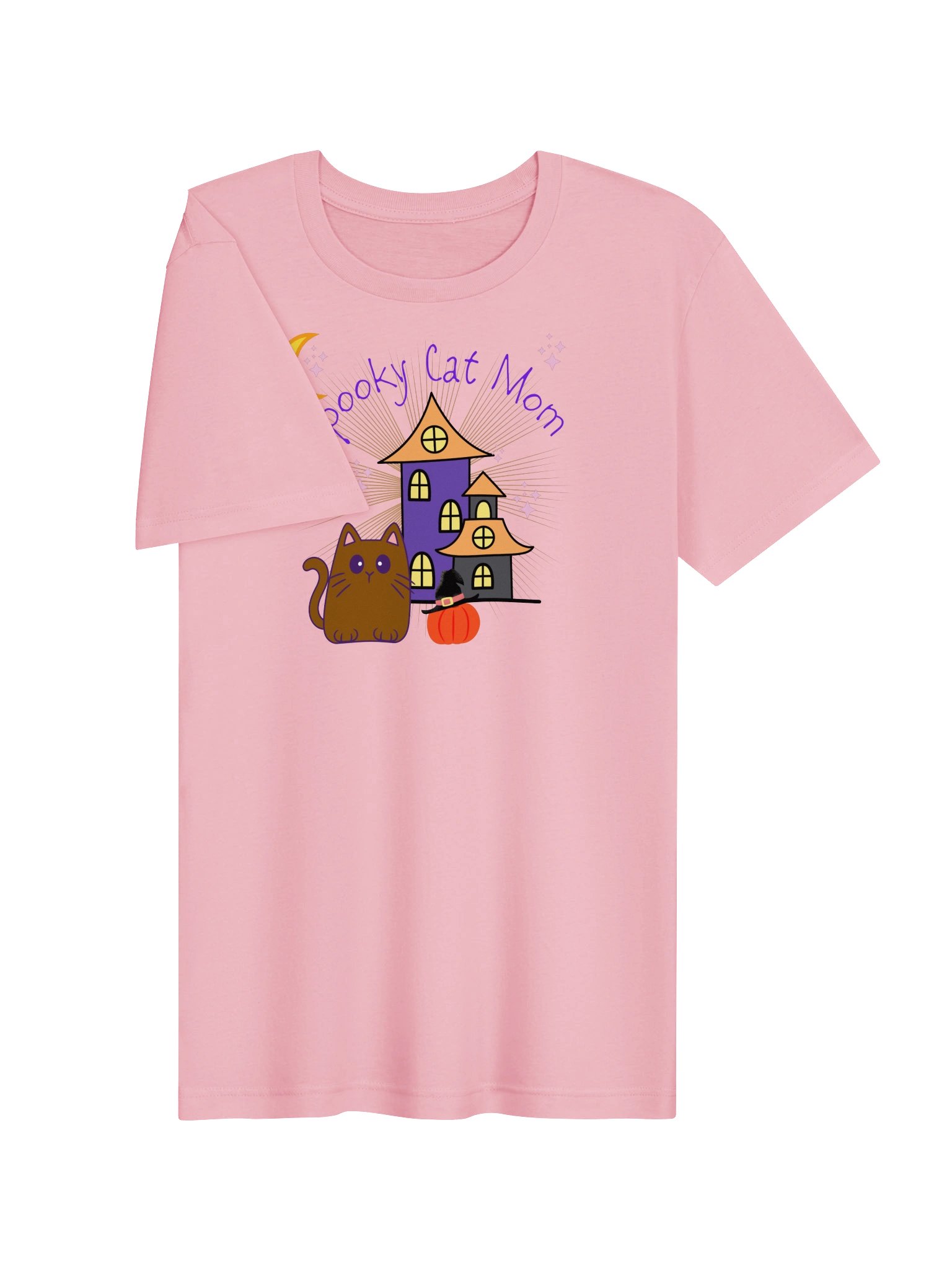 Spooky Cat Mom Halloween Tee product image (13)