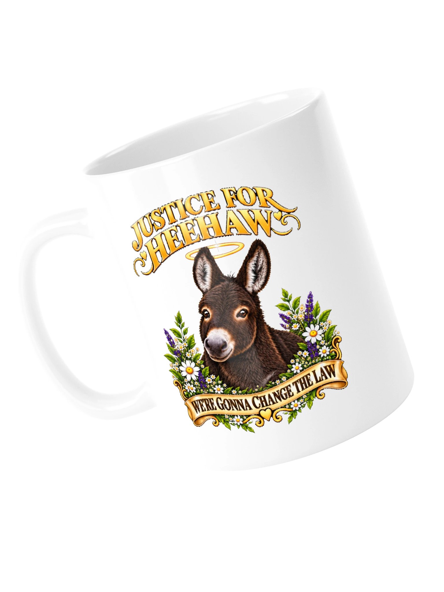 Justice For HeeHaw Floral Design Mug product image (5)