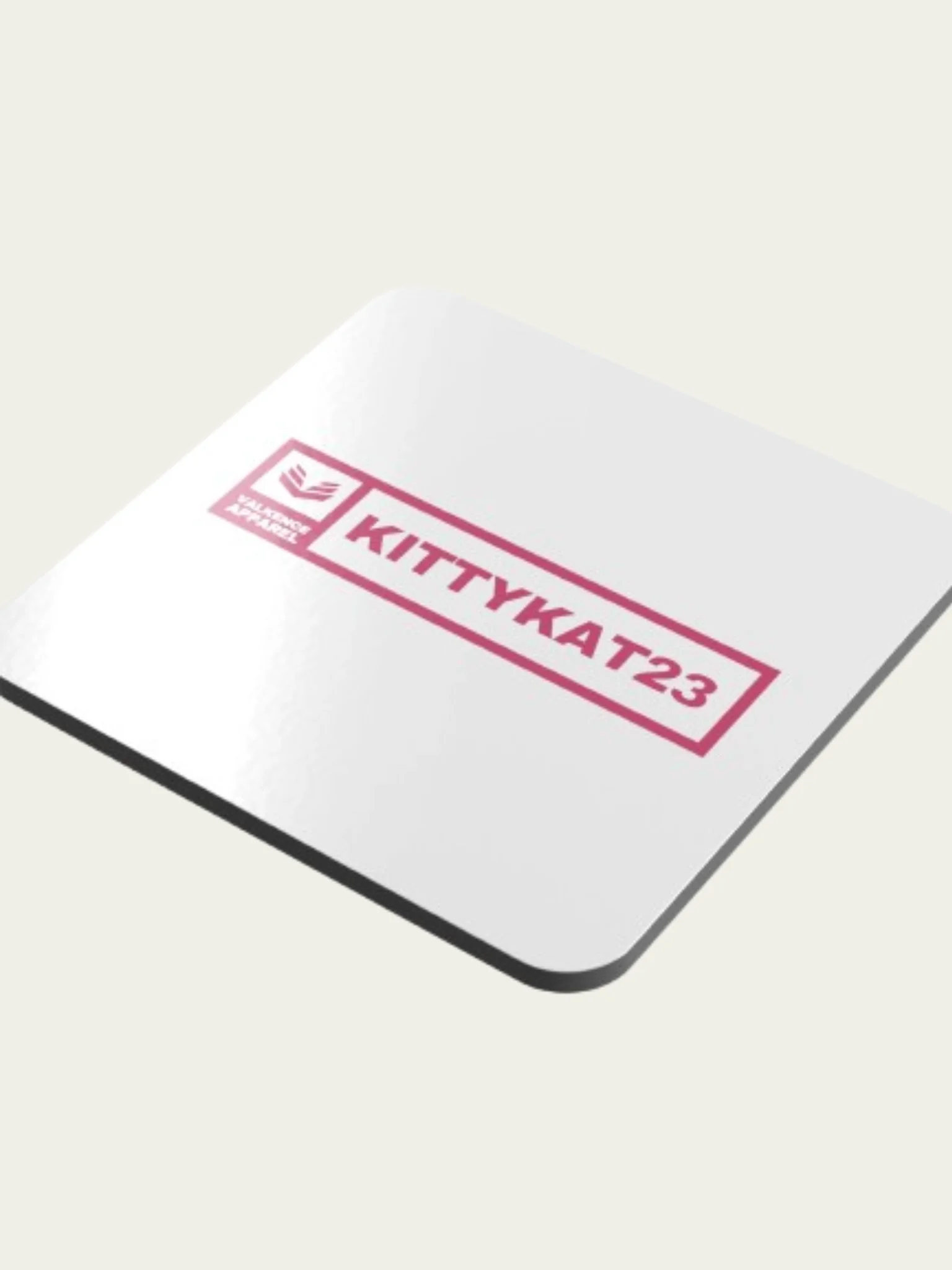 Kittykat23 Cork Coaster - White product image (4)