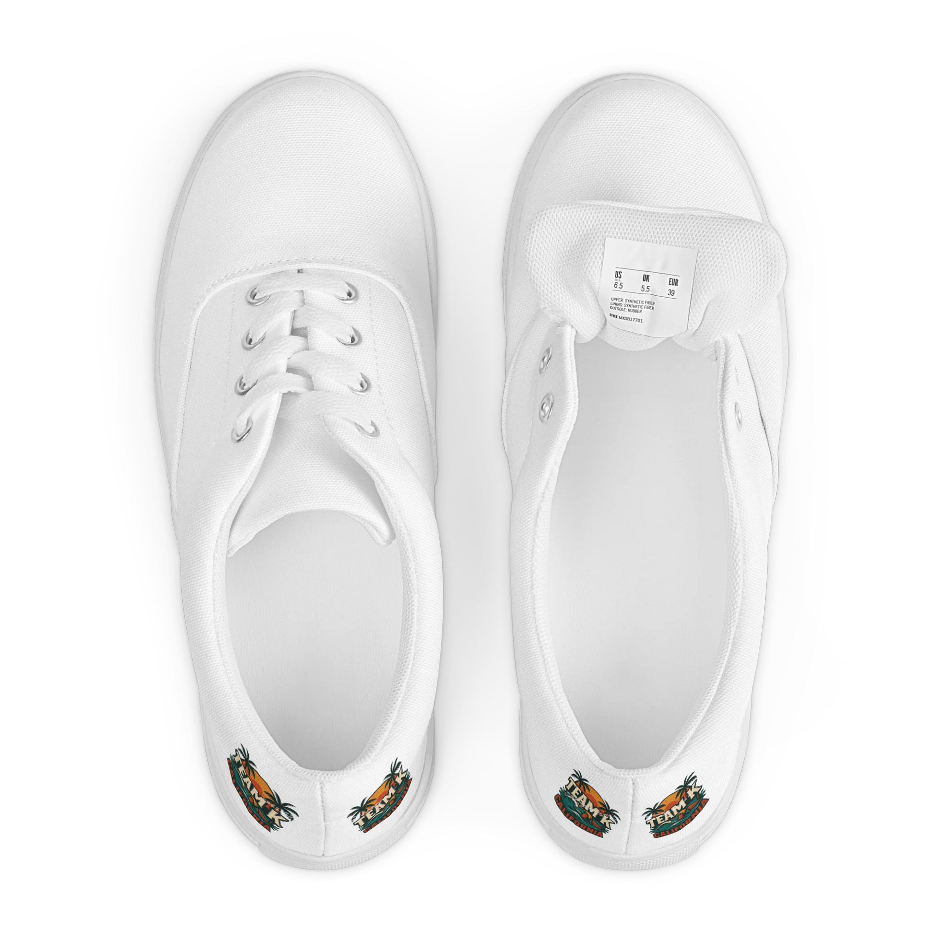 TEAM K CALIFORNIA Men's Lace-Up Canvas Shoes product image (6)
