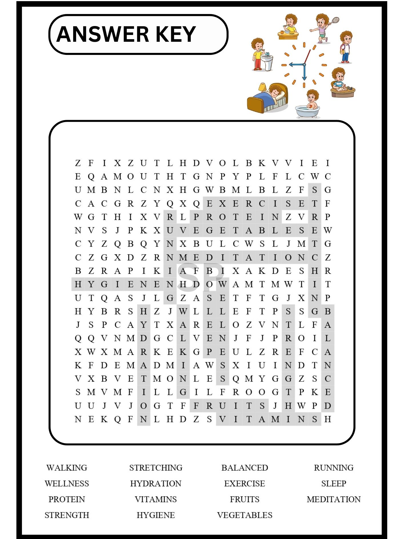Healthy Habits Word Search | Fun Health & Wellness Activity product image (3)