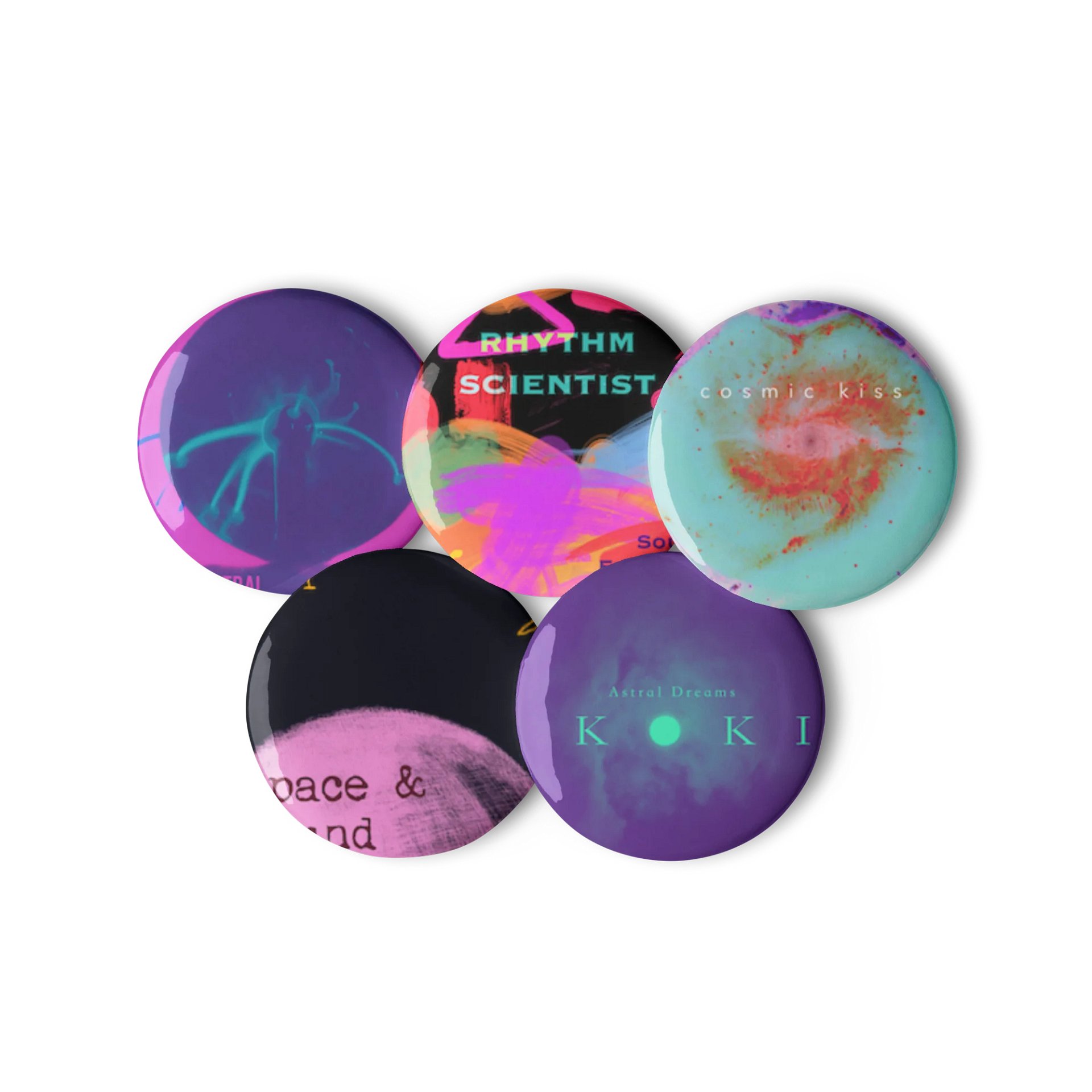 Kokil Album Art Pin Button Set product image (2)