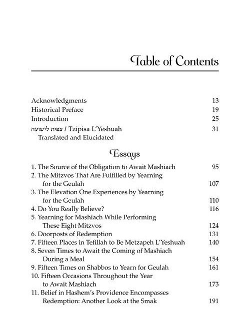 Tzipisa L’Yeshuah: Yearning for Redemption product image (2)