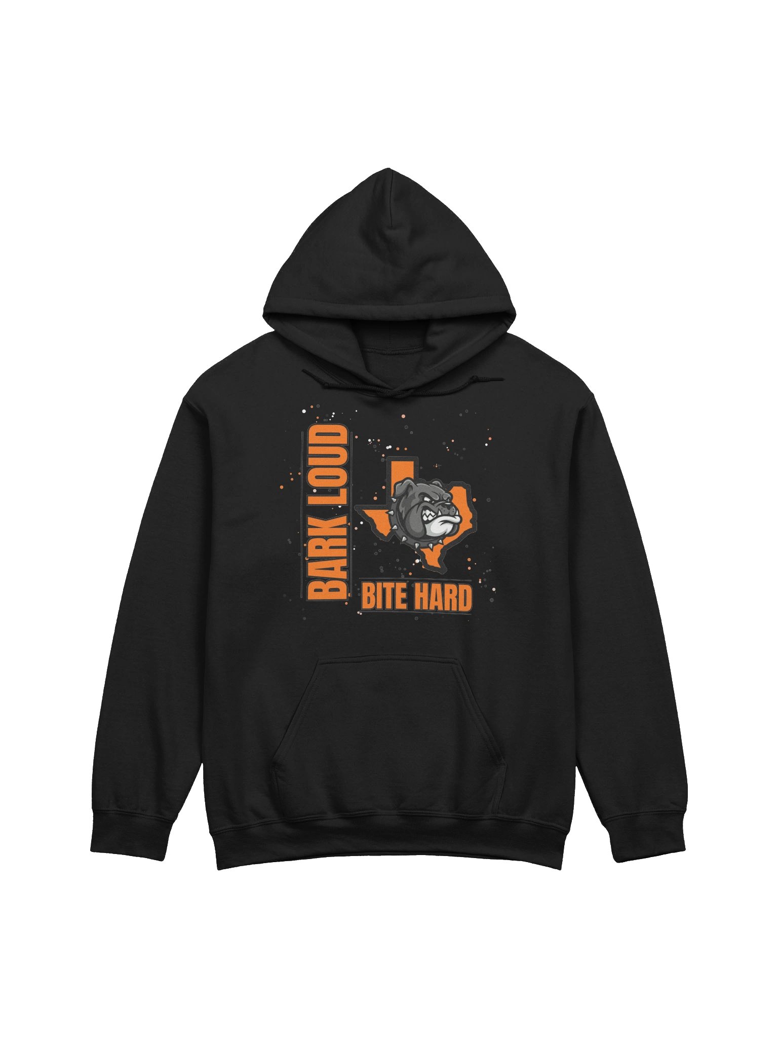 Bark Loud Spirit Hoodie - Black on Orange product image (5)