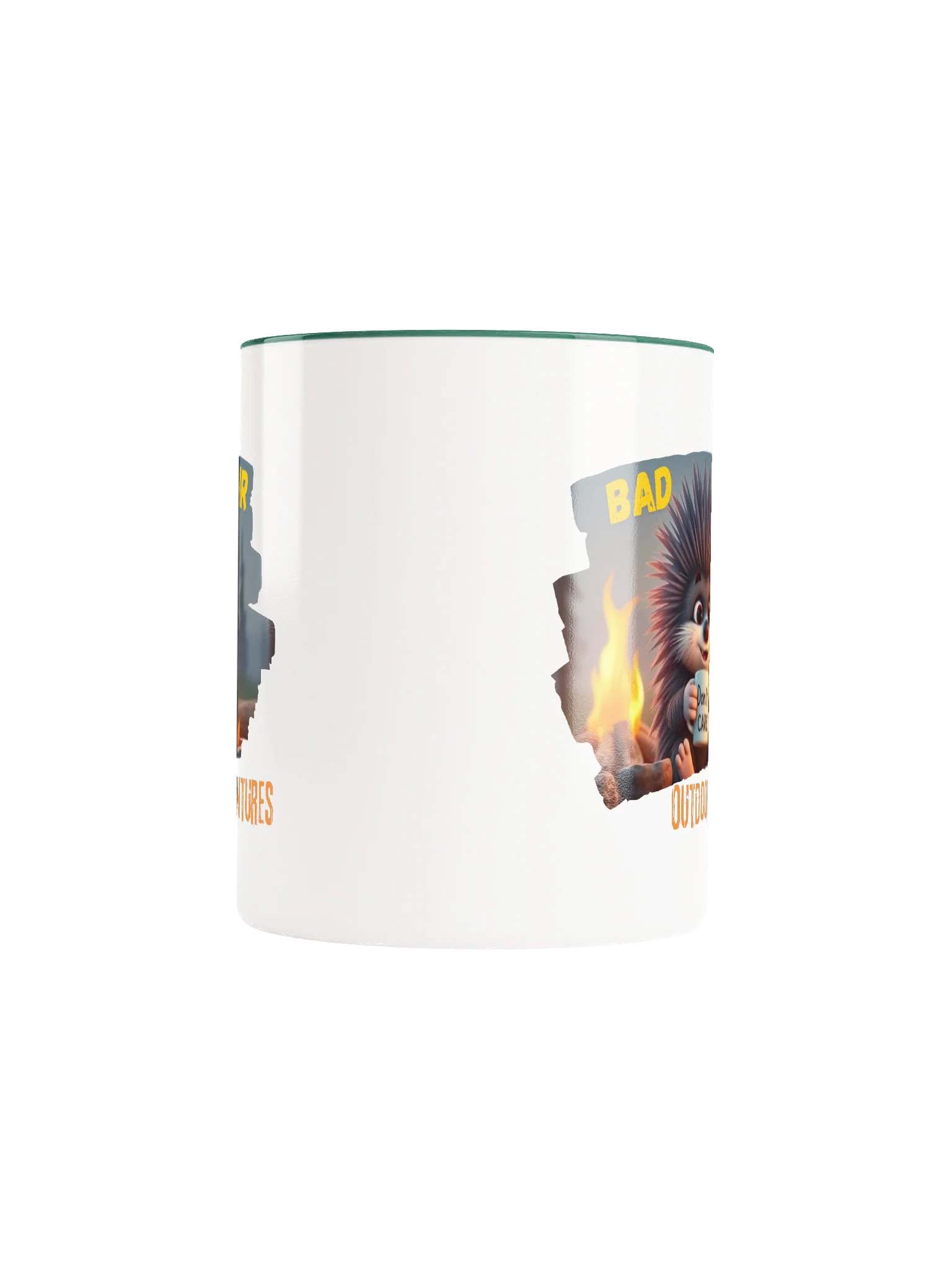 Bad Hair, Don’t Care” Porcupine Mug (with color inside) product image (56)